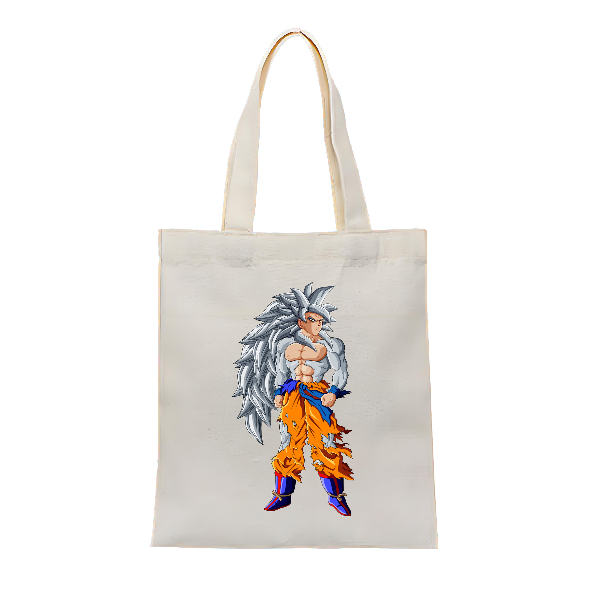 （画像用） ドラゴンボール 孫悟空（そん ごくう）Son Goku カカロット DRAGON BALL Kakarotto 縦型キャンバス生地手提げバッグ　トートバッグ