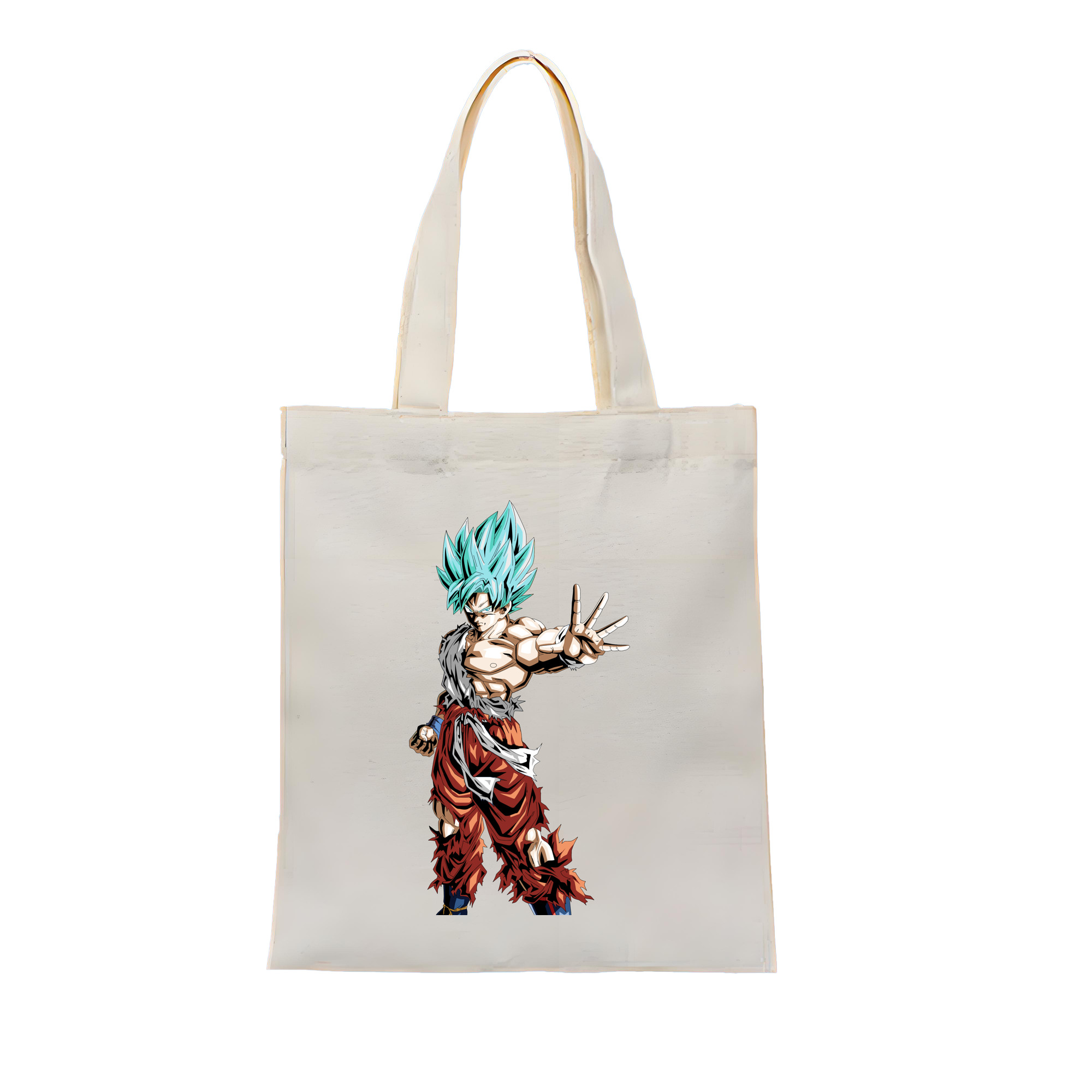 （画像用） ドラゴンボール 孫悟空（そん ごくう）Son Goku カカロット DRAGON BALL Kakarotto 縦型キャンバス生地手提げバッグ　トートバッグ