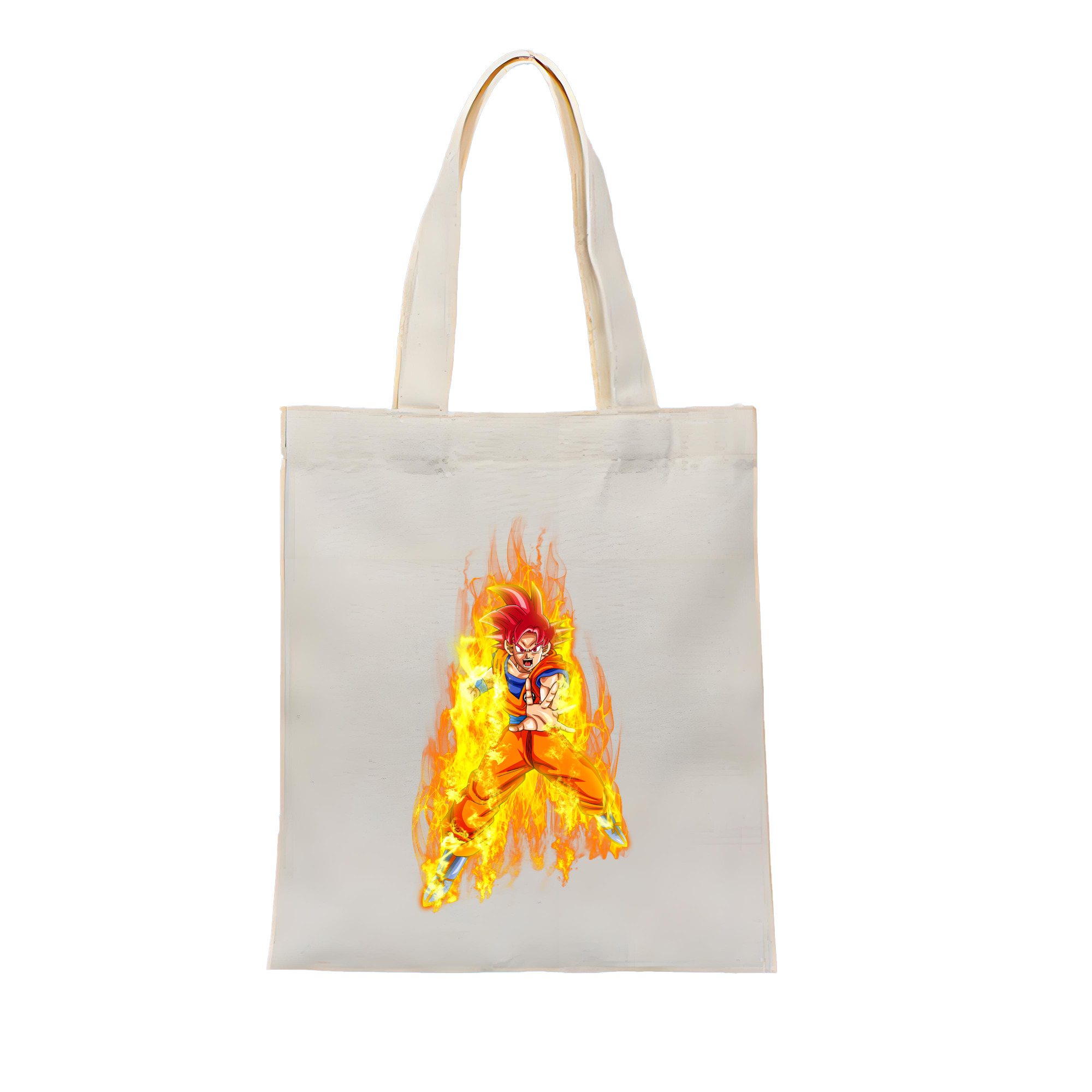 （画像用） ドラゴンボール 孫悟空（そん ごくう）Son Goku カカロット DRAGON BALL Kakarotto 縦型キャンバス生地手提げバッグ　トートバッグ