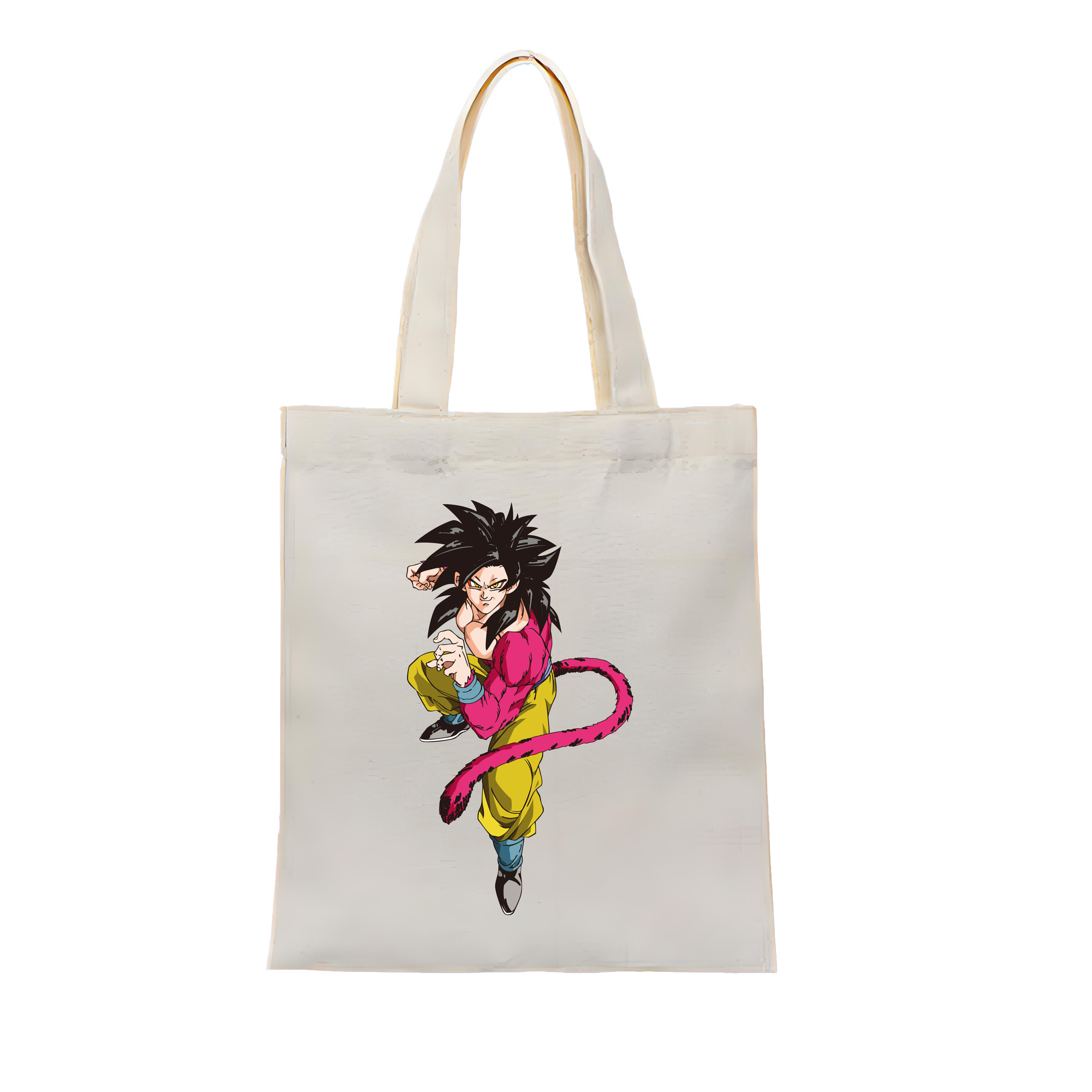 （画像用） ドラゴンボール 孫悟空（そん ごくう）Son Goku カカロット DRAGON BALL Kakarotto 縦型キャンバス生地手提げバッグ　トートバッグ