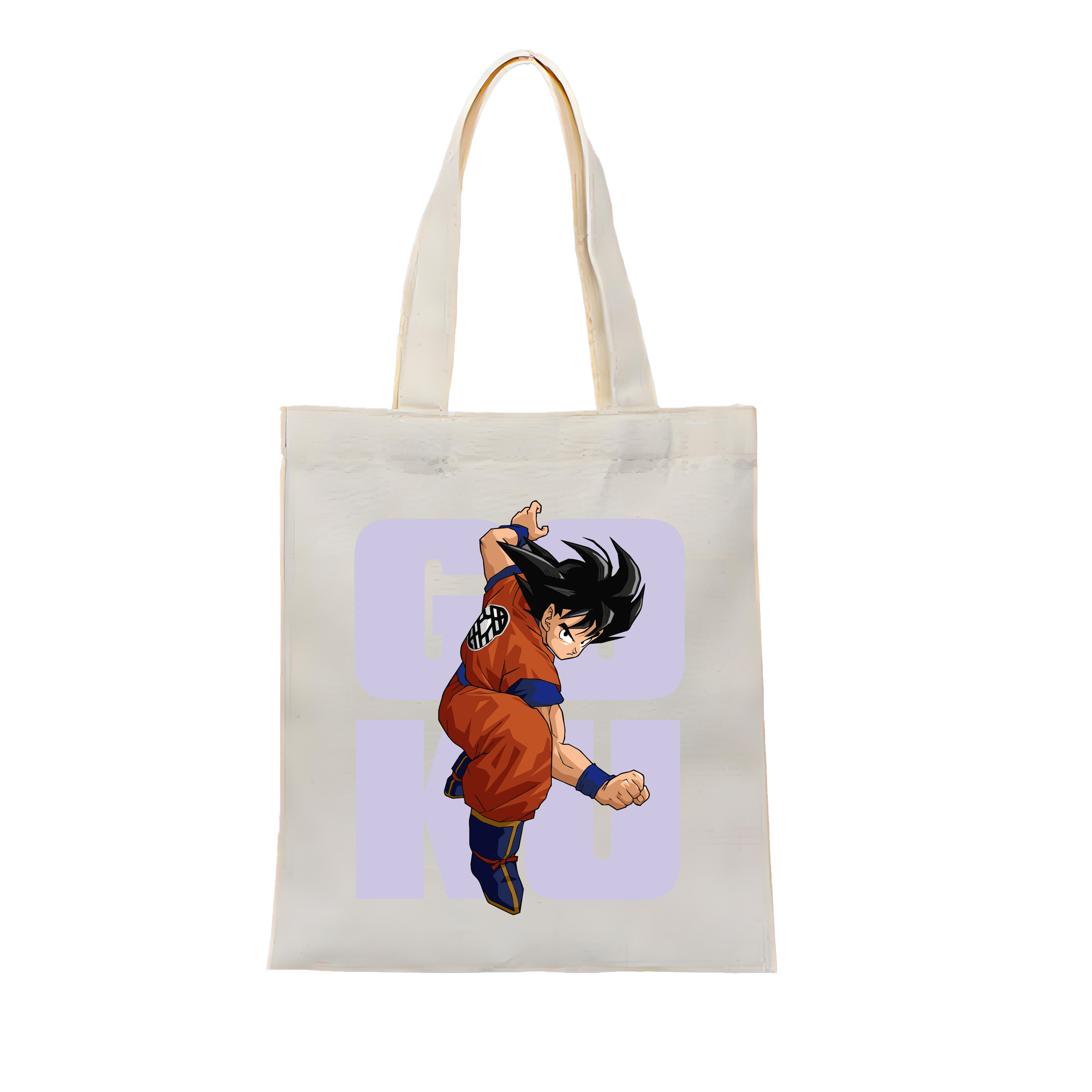 （画像用） ドラゴンボール 孫悟空（そん ごくう）Son Goku カカロット DRAGON BALL Kakarotto 縦型キャンバス生地手提げバッグ　トートバッグ