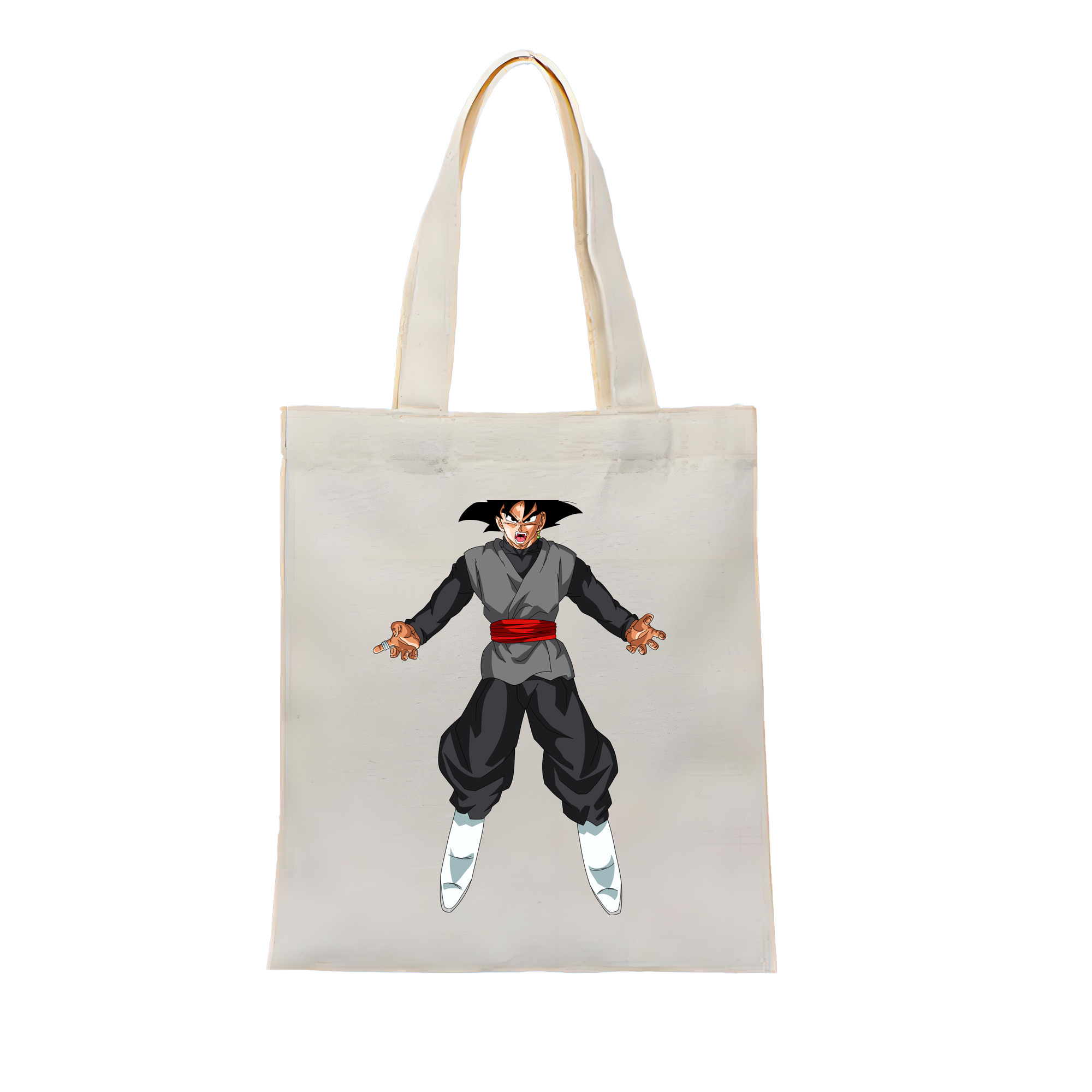 （画像用） ドラゴンボール ベジータ四世（Bejīta Yonsei）DRAGON BALL Vegeta IV 縦型キャンバス生地手提げバッグ　トートバッグ