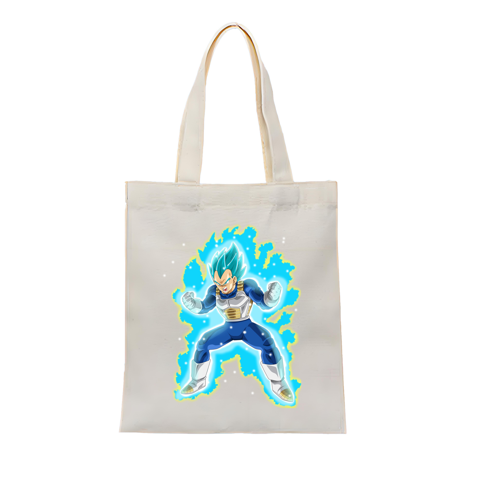 （画像用） ドラゴンボール ベジータ四世（Bejīta Yonsei）DRAGON BALL Vegeta IV 縦型キャンバス生地手提げバッグ　トートバッグ