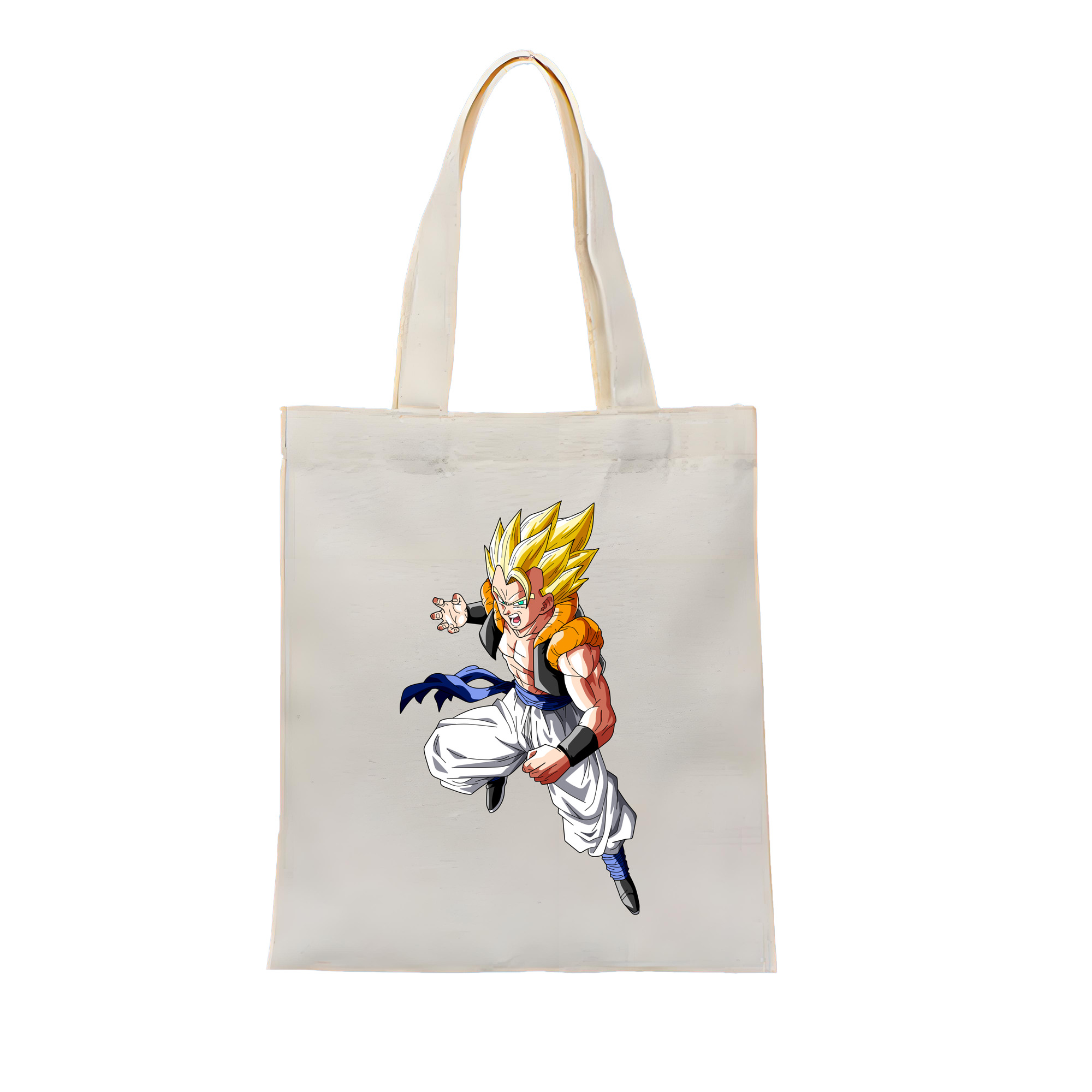 （画像用） ドラゴンボール ベジータ四世（Bejīta Yonsei）DRAGON BALL Vegeta IV 縦型キャンバス生地手提げバッグ　トートバッグ