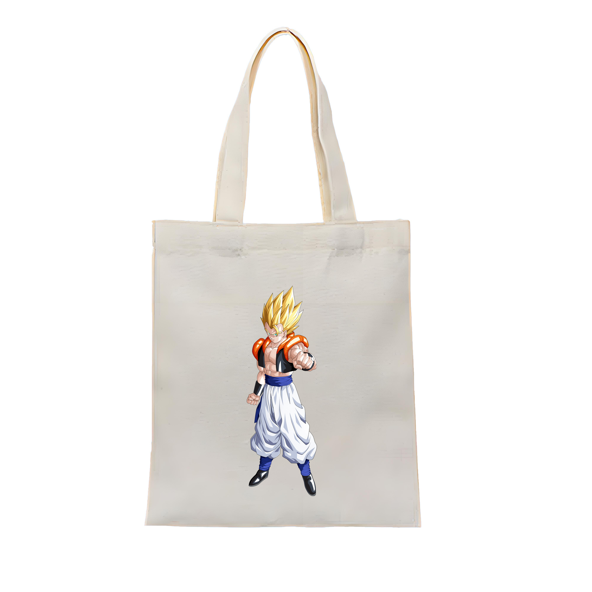 （画像用） ドラゴンボール ベジータ四世（Bejīta Yonsei）DRAGON BALL Vegeta IV 縦型キャンバス生地手提げバッグ　トートバッグ