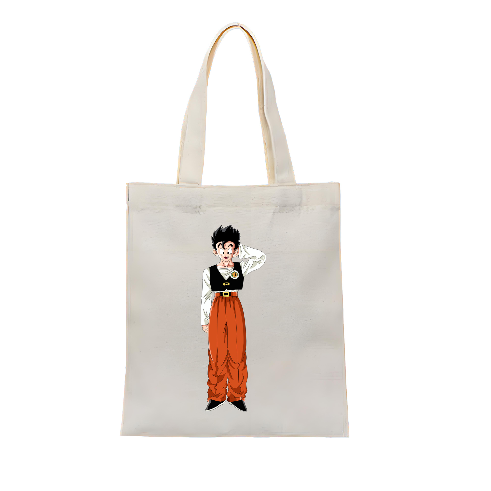 （画像用） ドラゴンボール 孫 悟飯（そんごはん）DRAGON BALL Son Gohan 縦型キャンバス生地手提げバッグ　トートバッグ