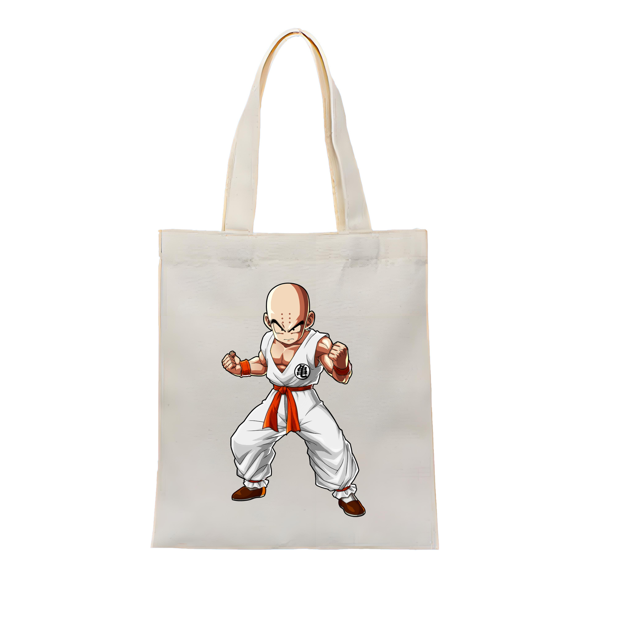 （画像用） ドラゴンボール クリリン DRAGON BALL krillin 縦型キャンバス生地手提げバッグ　トートバッグ