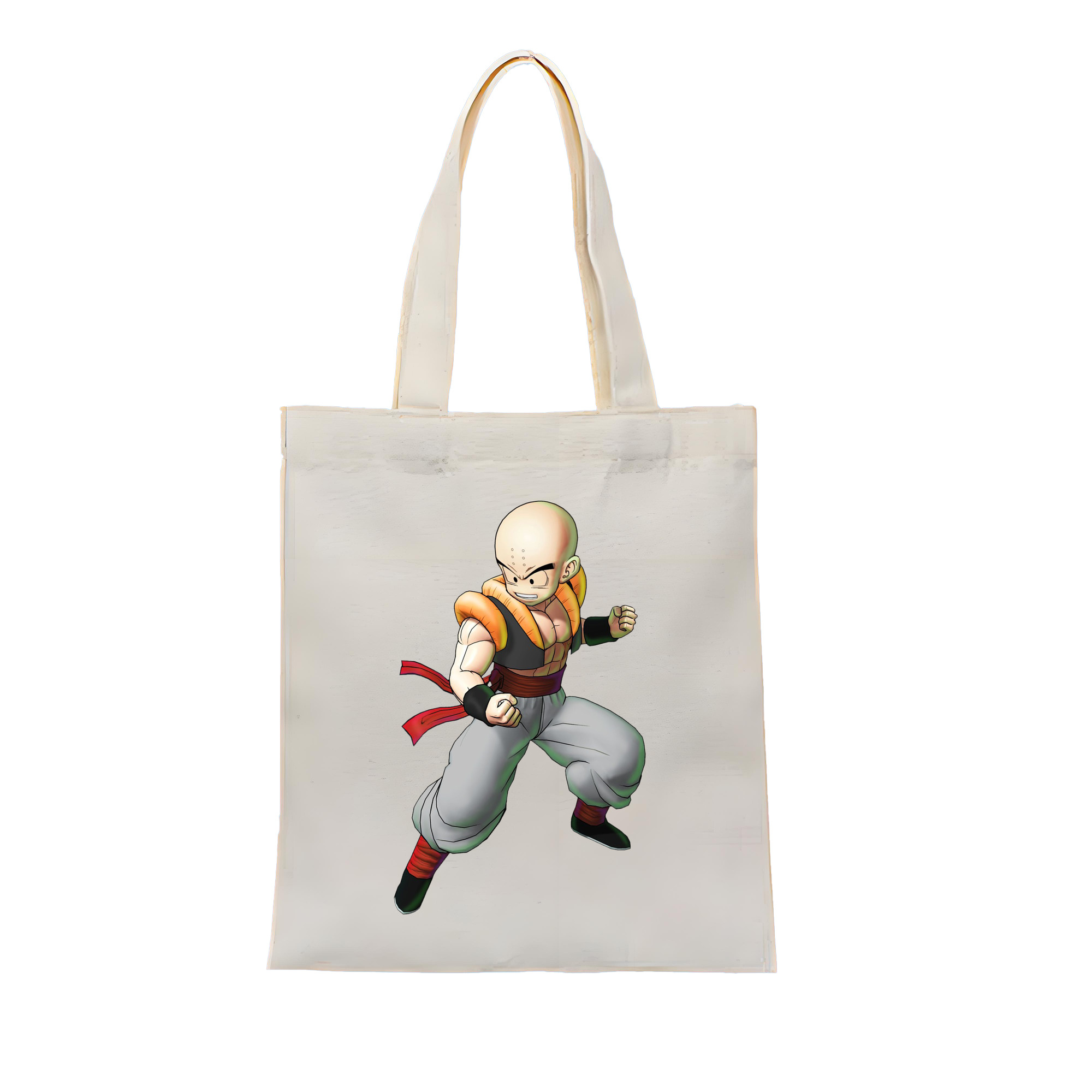 （画像用） ドラゴンボール クリリン DRAGON BALL krillin 縦型キャンバス生地手提げバッグ　トートバッグ