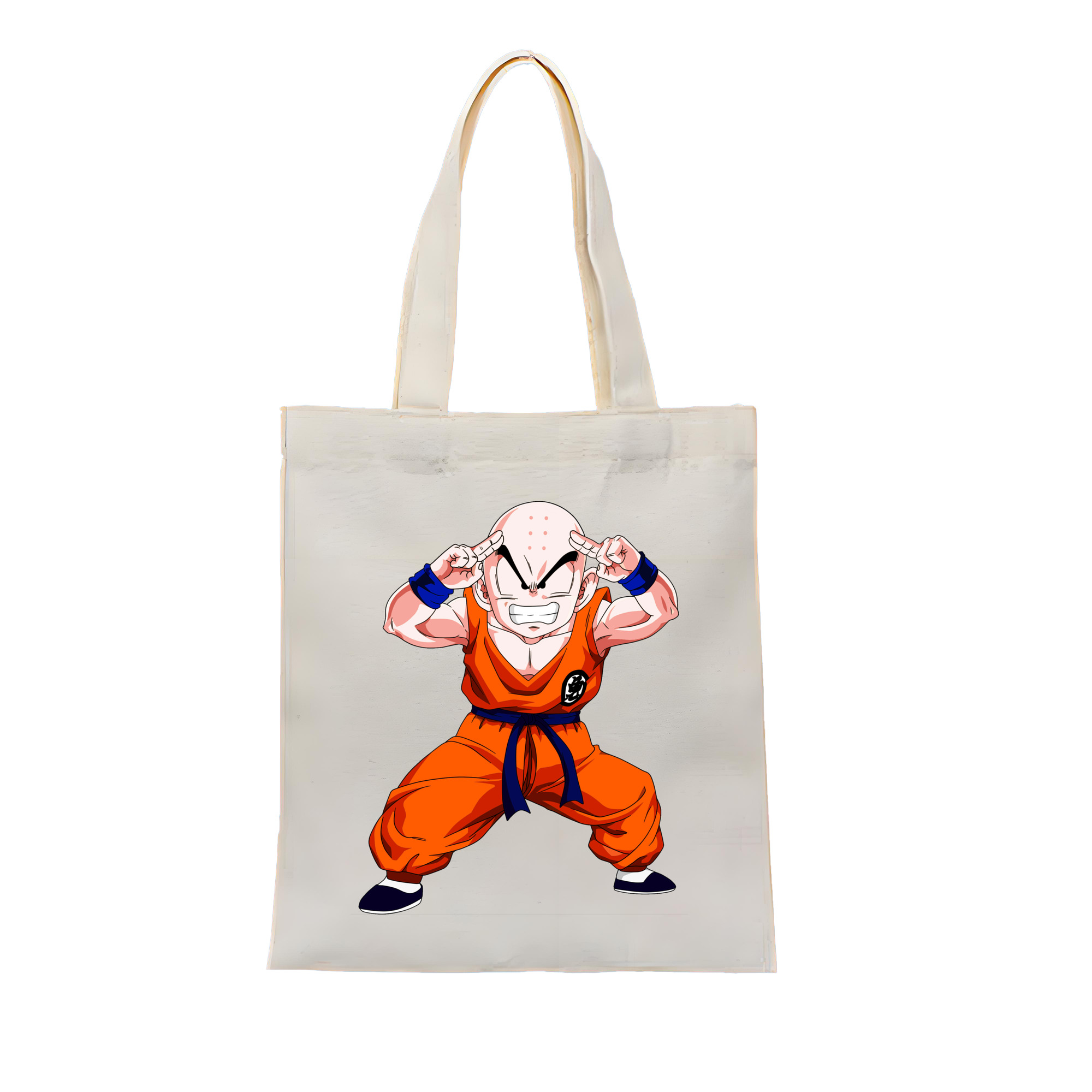（画像用） ドラゴンボール クリリン DRAGON BALL krillin 縦型キャンバス生地手提げバッグ　トートバッグ