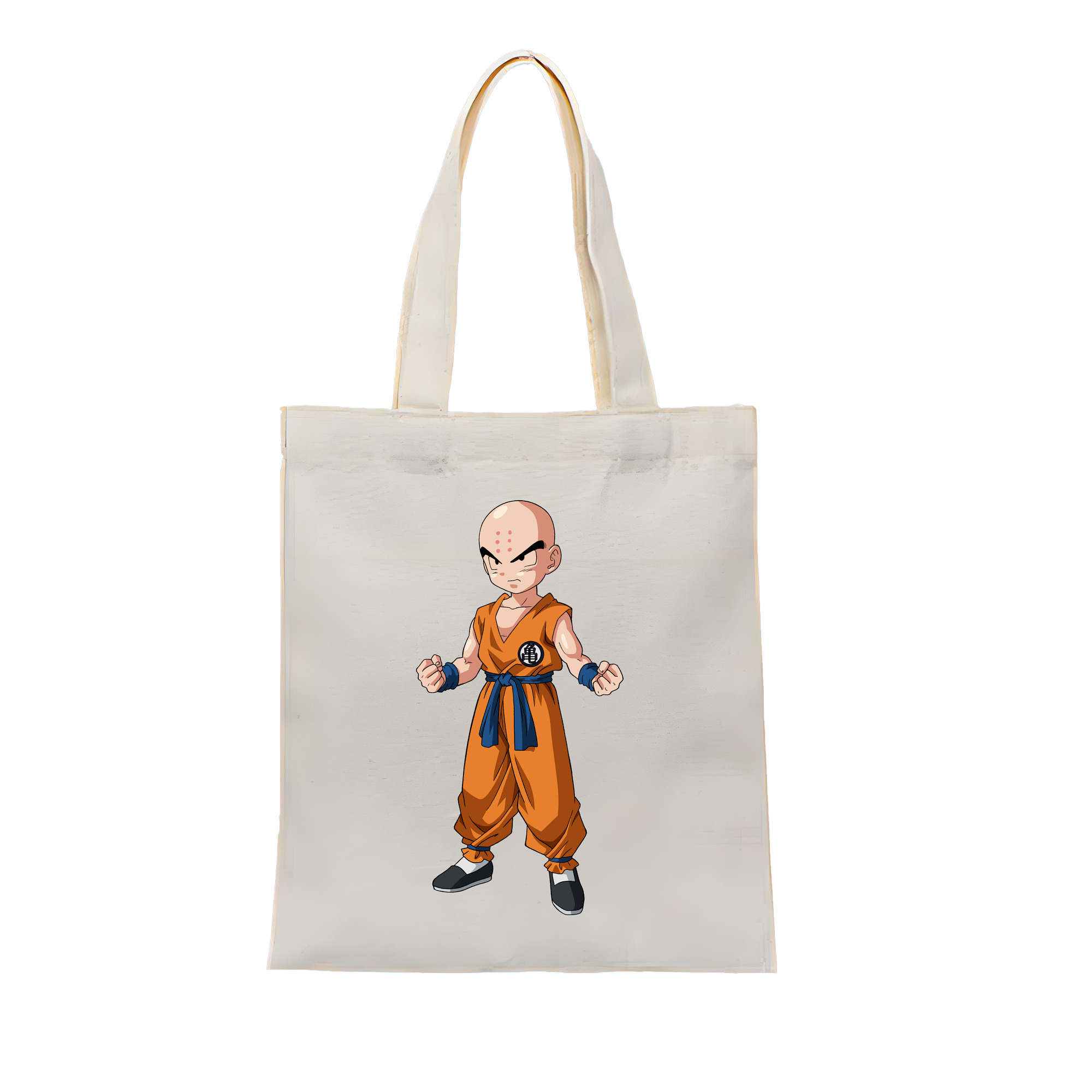 （画像用） ドラゴンボール クリリン DRAGON BALL krillin 縦型キャンバス生地手提げバッグ　トートバッグ