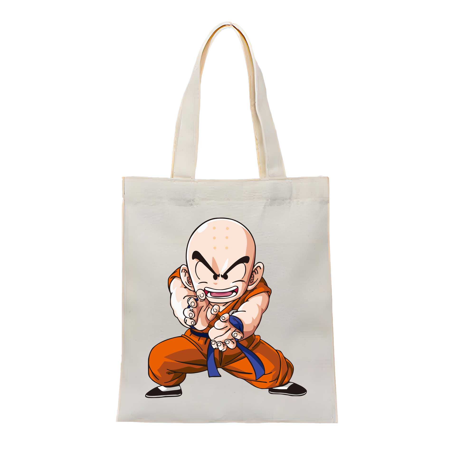 （画像用） ドラゴンボール クリリン DRAGON BALL krillin 縦型キャンバス生地手提げバッグ　トートバッグ