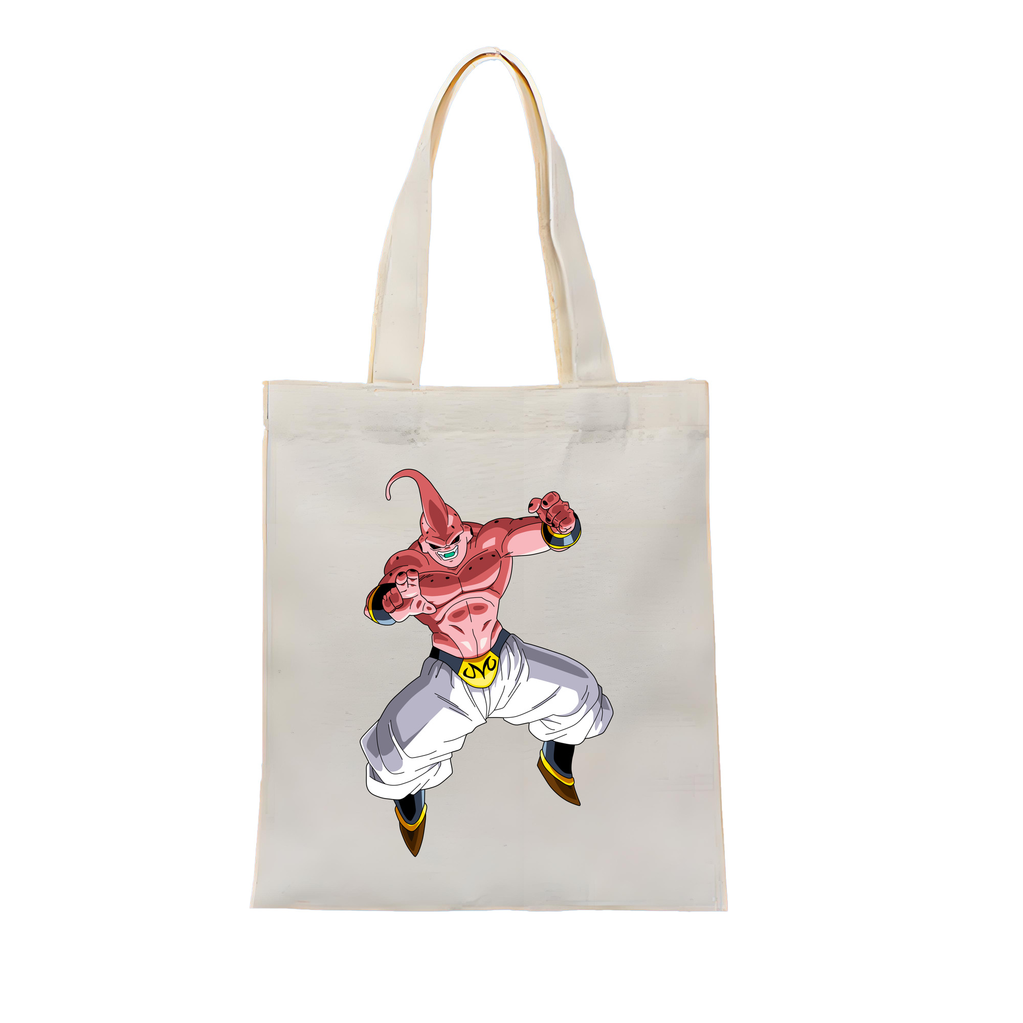 （画像用） ドラゴンボール 魔人ブウ DRAGON BALL Majin Buu 縦型キャンバス生地手提げバッグ　トートバッグ