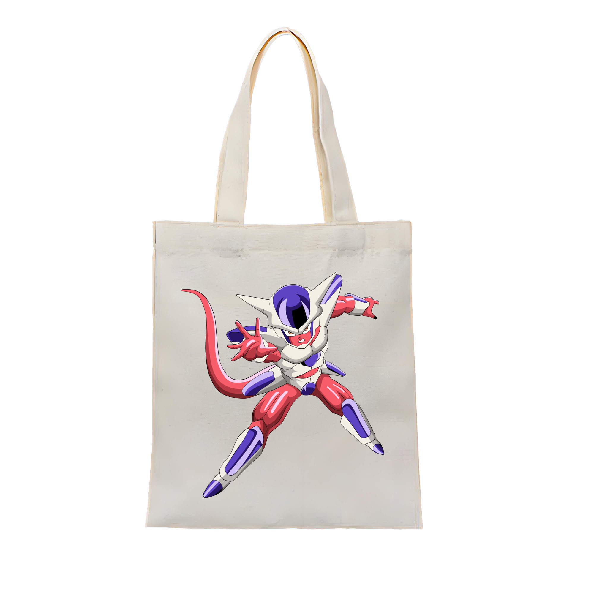 （画像用） ドラゴンボール フリーザ DRAGON BALL Frieza 縦型キャンバス生地手提げバッグ　トートバッグ