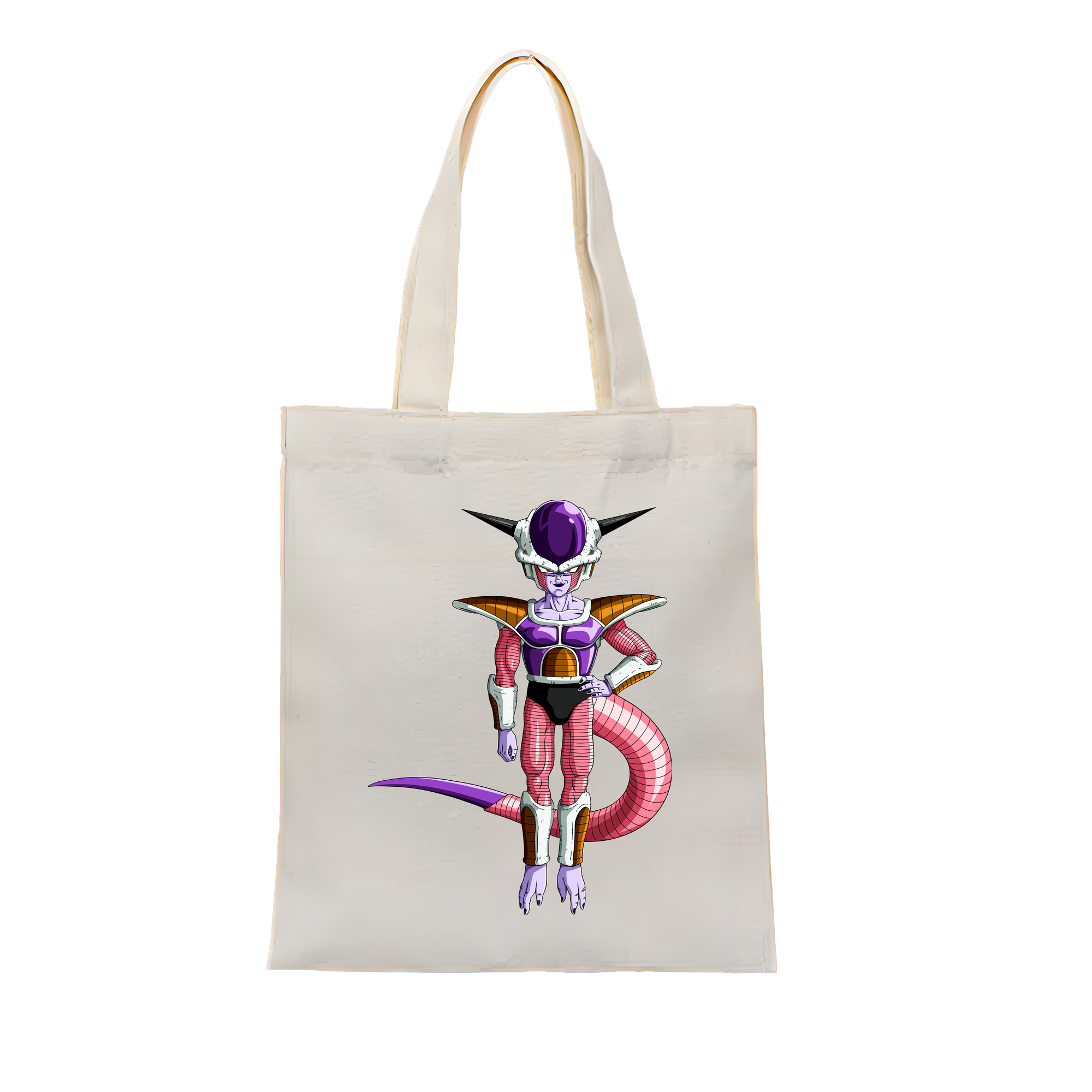 （画像用） ドラゴンボール フリーザ DRAGON BALL Frieza 縦型キャンバス生地手提げバッグ　トートバッグ