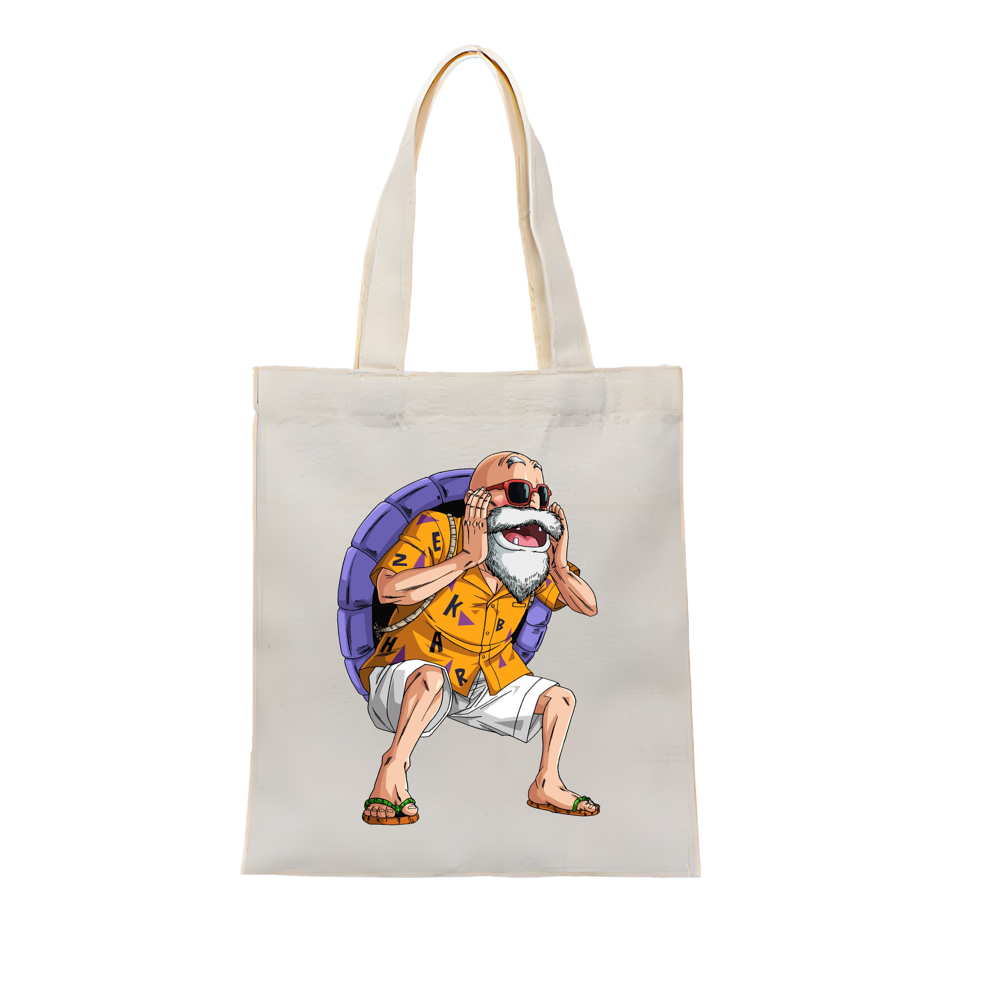 （画像用） ドラゴンボール 亀仙人（かめせんにん） DRAGON BALL Master Roshi Kame Sennin 縦型キャンバス生地手提げバッグ　トートバッグ