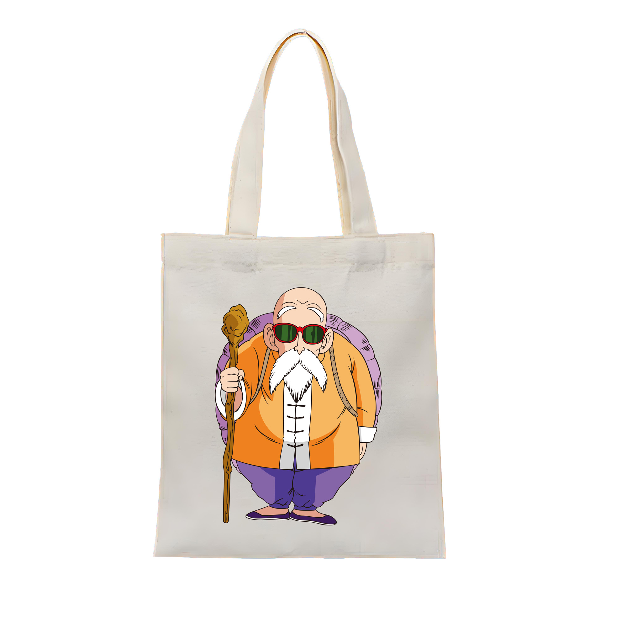 （画像用） ドラゴンボール 亀仙人（かめせんにん） DRAGON BALL Master Roshi Kame Sennin 縦型キャンバス生地手提げバッグ　トートバッグ