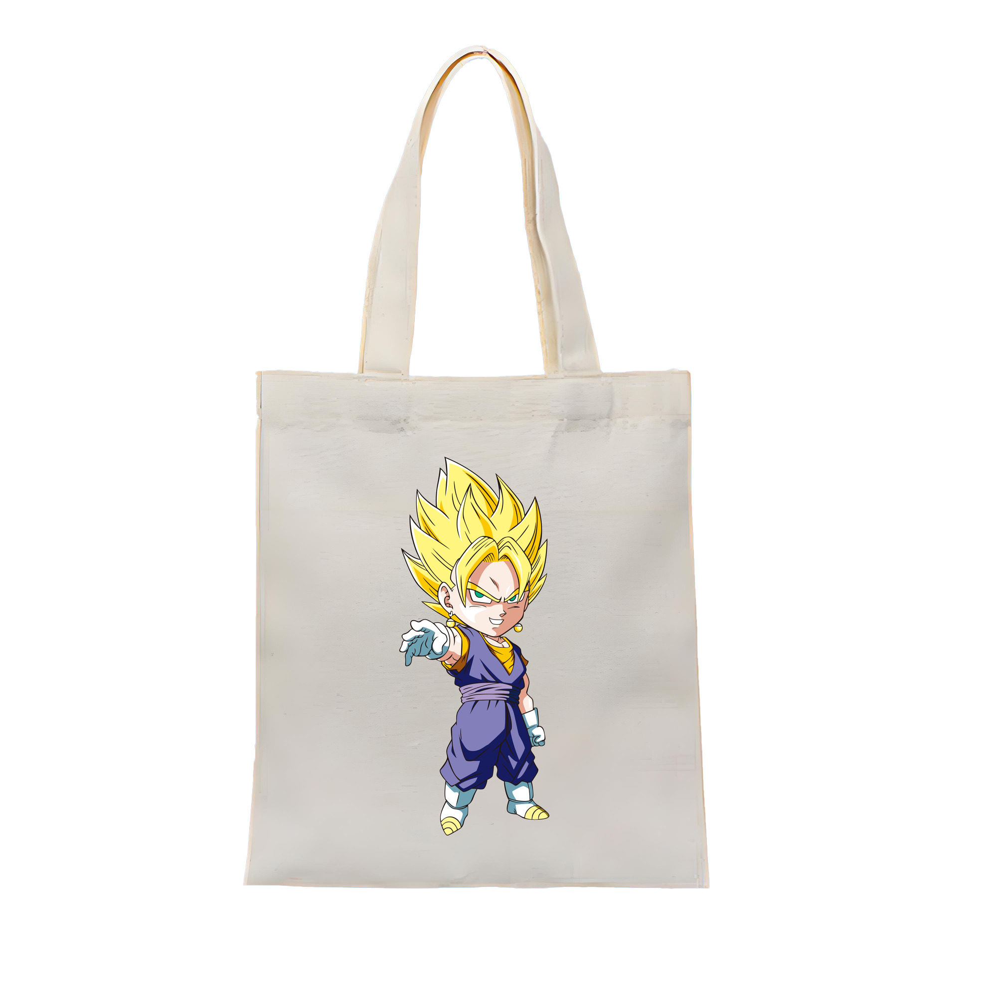 （画像用） ドラゴンボール ベジット DRAGON BALL Vegetto 縦型キャンバス生地手提げバッグ　トートバッグ