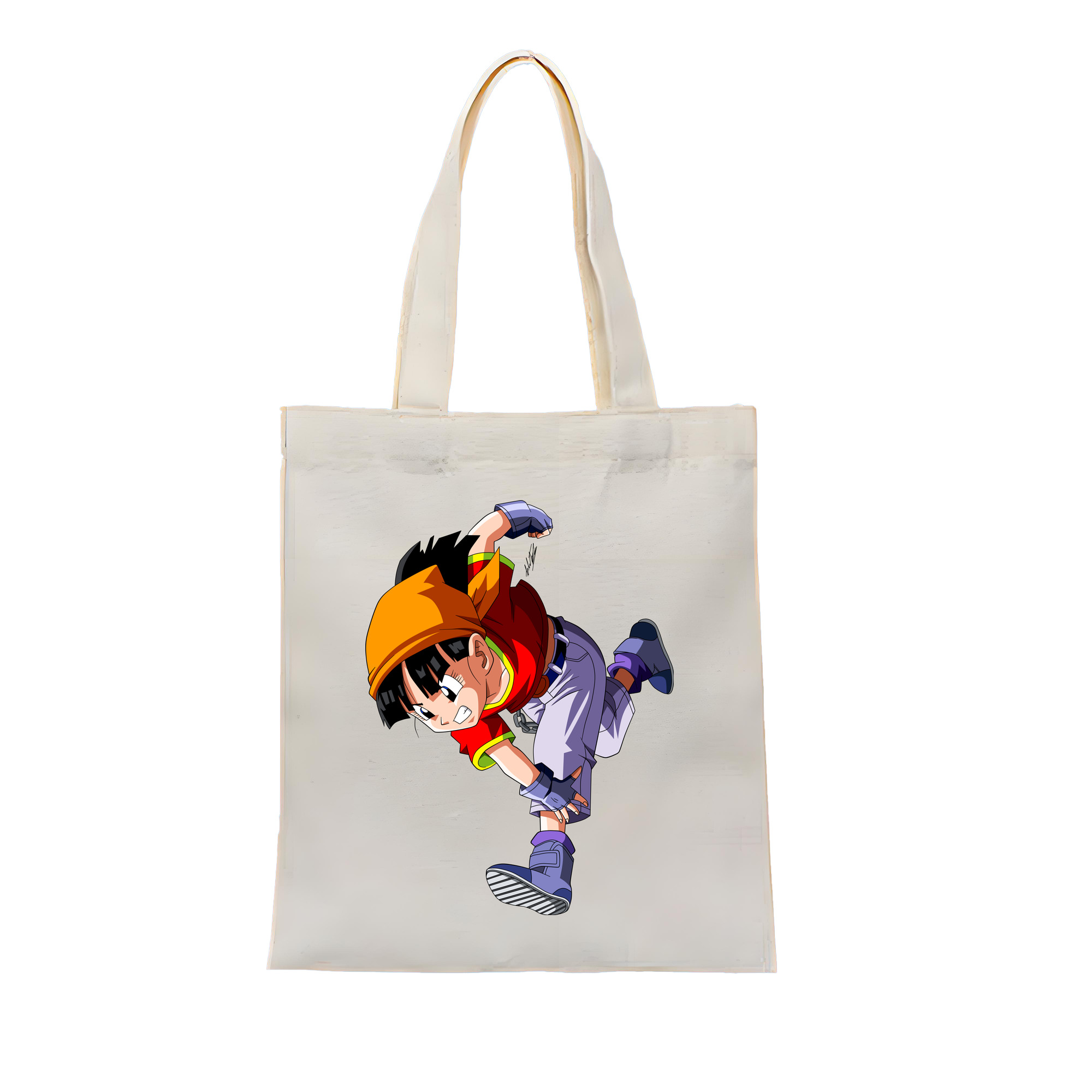 （画像用） ドラゴンボール パン DRAGON BALL Pan 縦型キャンバス生地手提げバッグ　トートバッグ