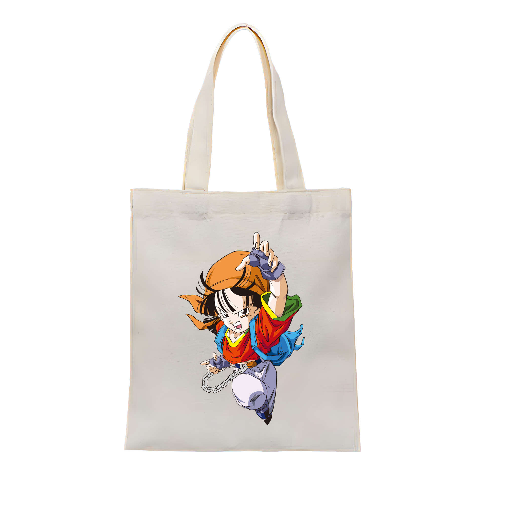 （画像用） ドラゴンボール パン DRAGON BALL Pan 縦型キャンバス生地手提げバッグ　トートバッグ