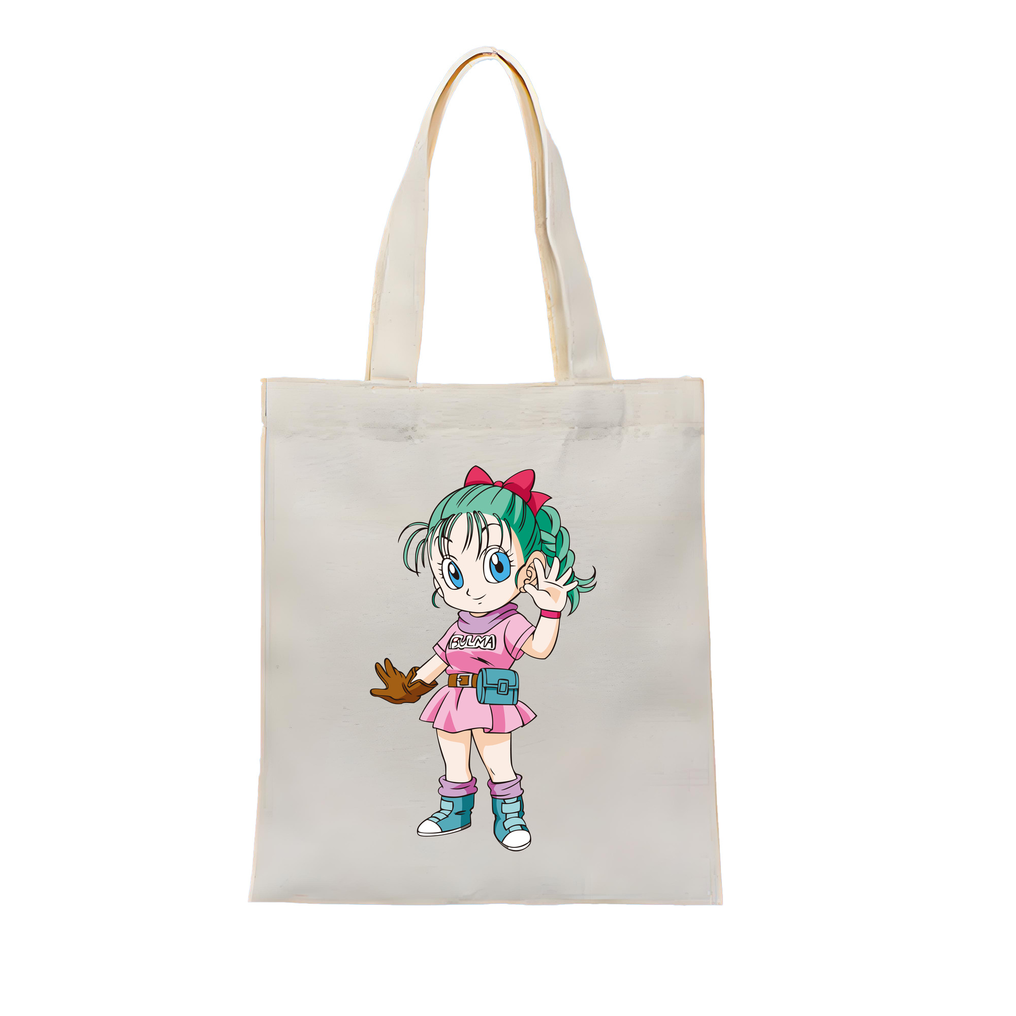 （画像用） ドラゴンボール ブルマ DRAGON BALL Bulma 縦型キャンバス生地手提げバッグ　トートバッグ