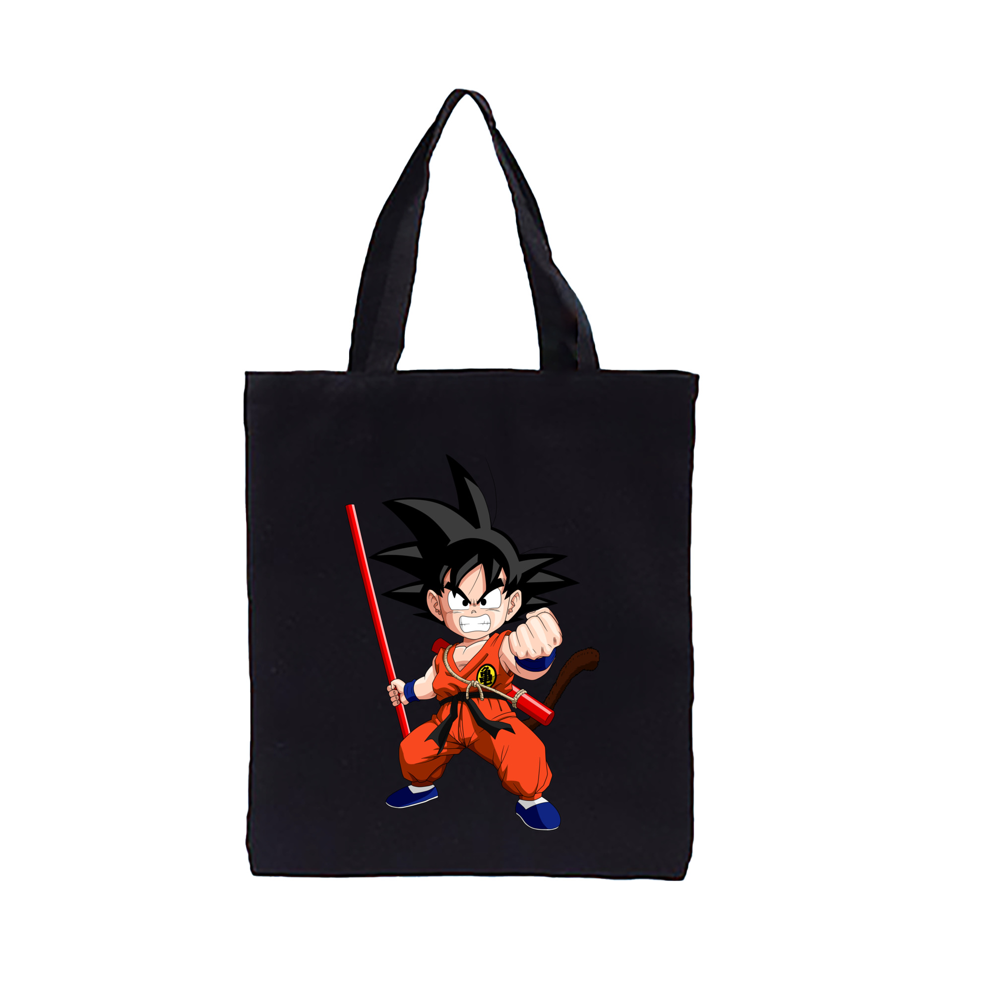 （画像用） ドラゴンボール 孫悟空（そん ごくう）Son Goku カカロット DRAGON BALL Kakarotto 縦型キャンバス生地手提げバッグ　トートバッグ