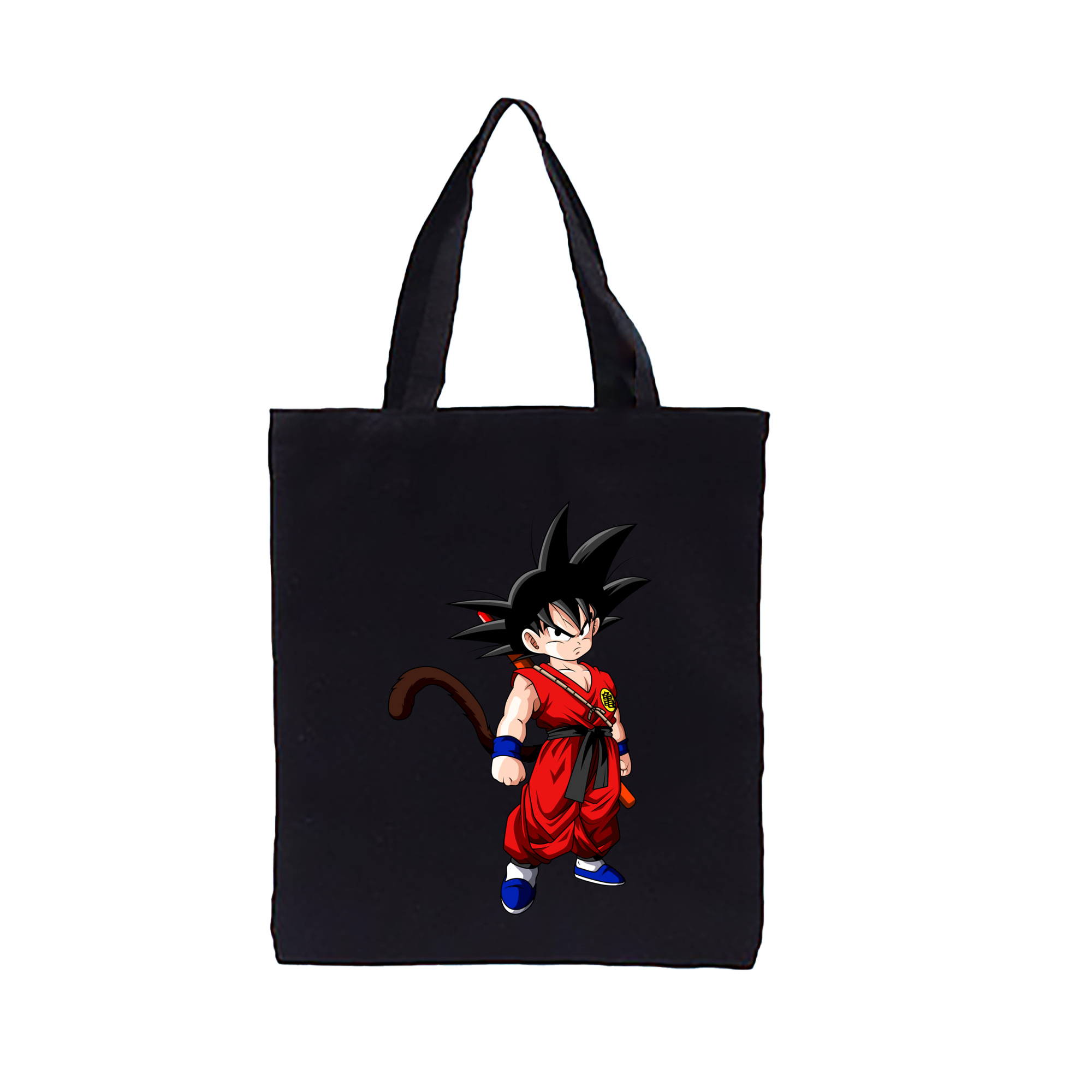 （画像用） ドラゴンボール 孫悟空（そん ごくう）Son Goku カカロット DRAGON BALL Kakarotto 縦型キャンバス生地手提げバッグ　トートバッグ