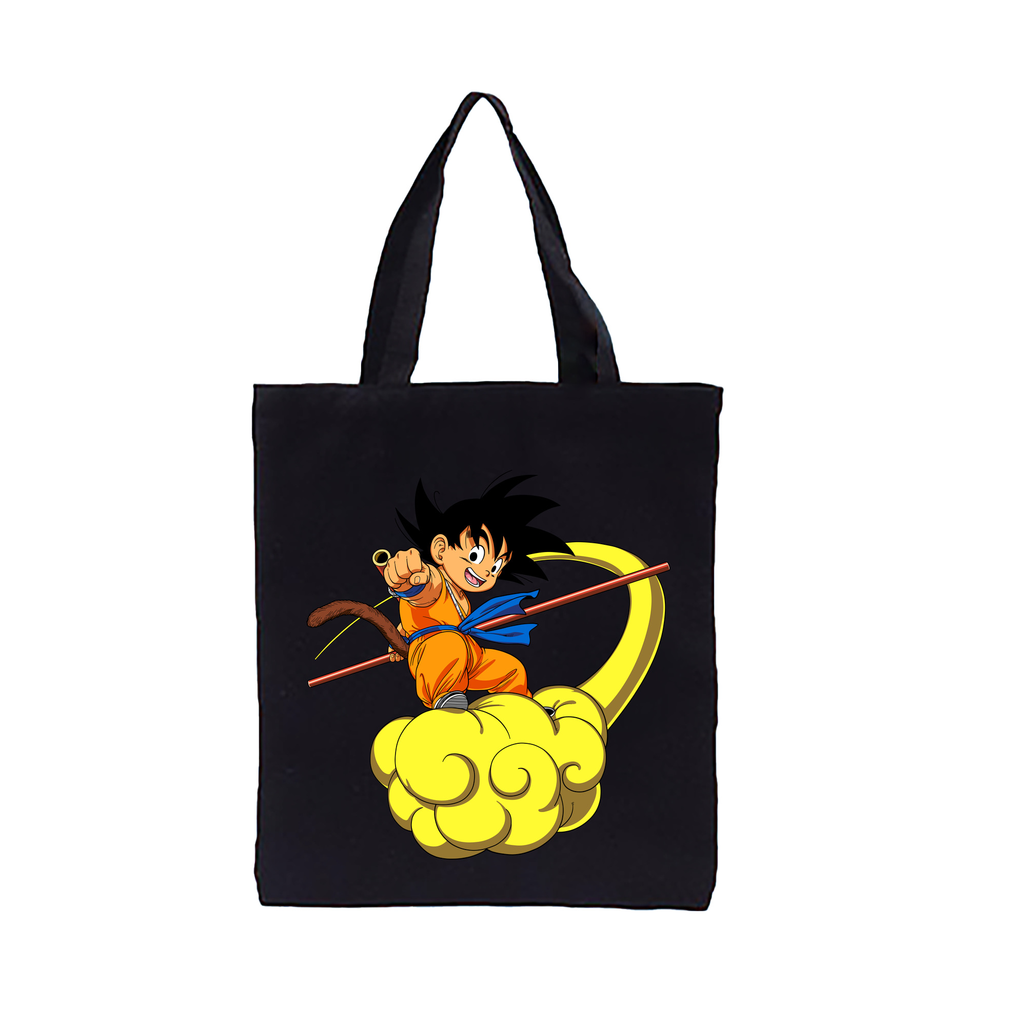 （画像用） ドラゴンボール 孫悟空（そん ごくう）Son Goku カカロット DRAGON BALL Kakarotto 縦型キャンバス生地手提げバッグ　トートバッグ