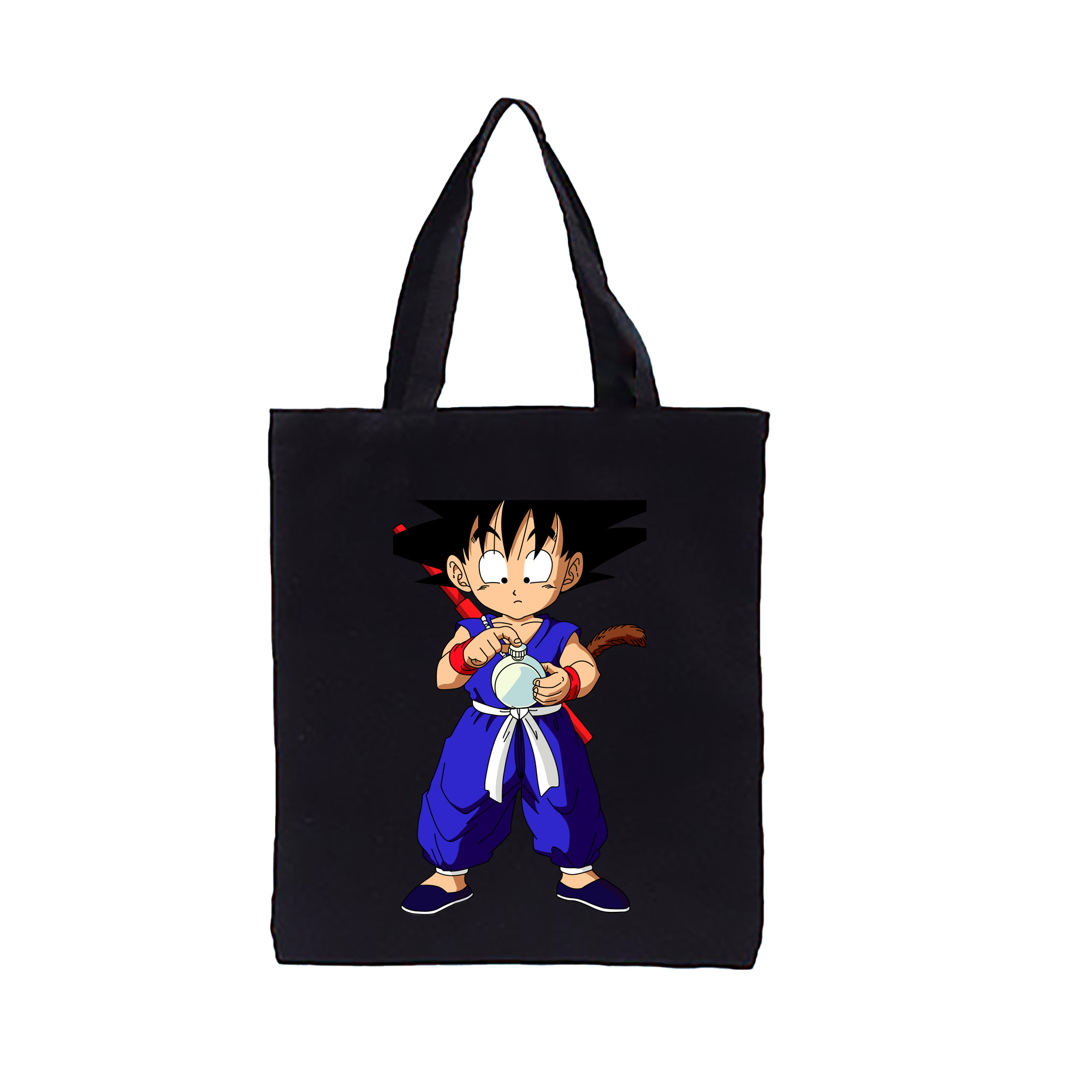 （画像用） ドラゴンボール 孫悟空（そん ごくう）Son Goku カカロット DRAGON BALL Kakarotto 縦型キャンバス生地手提げバッグ　トートバッグ