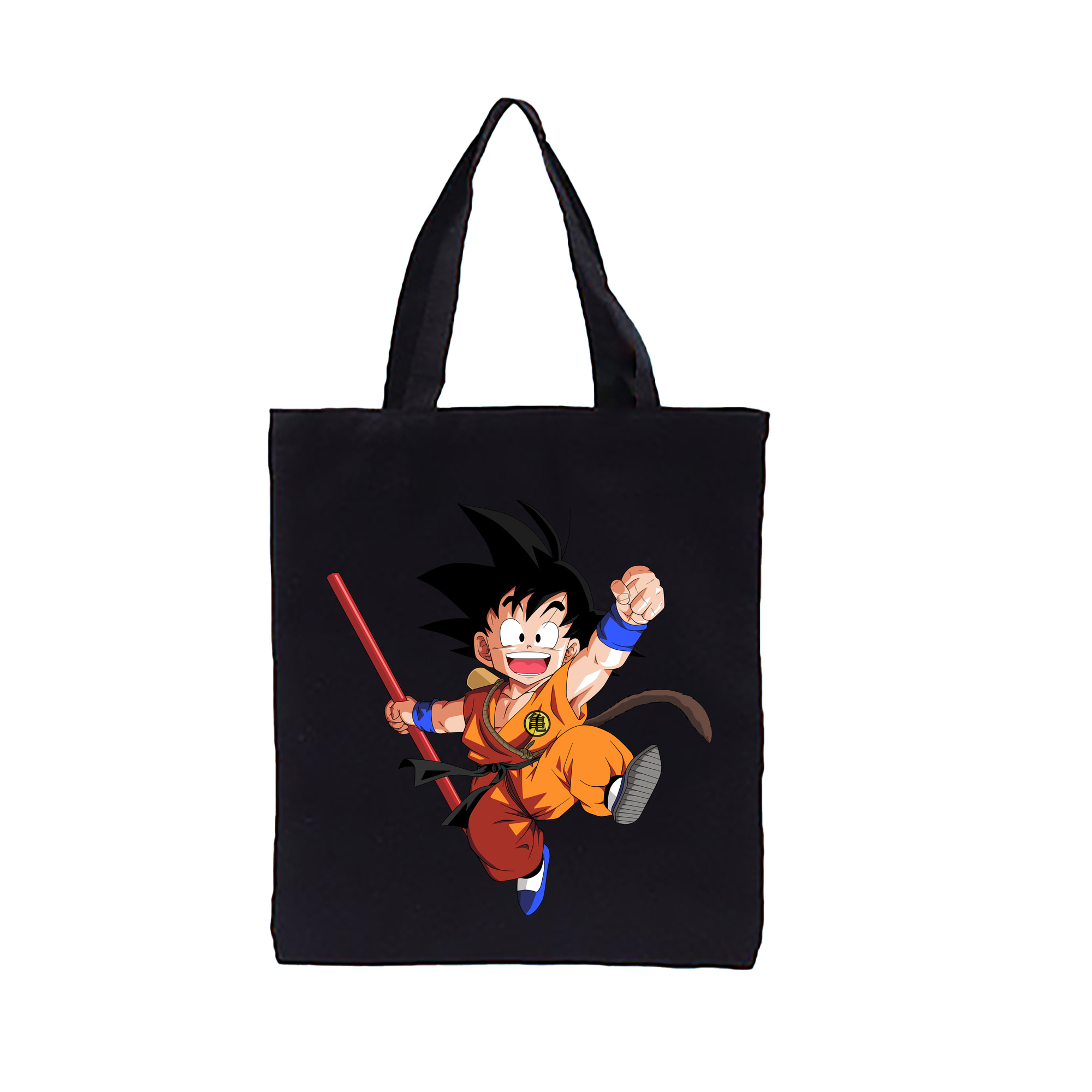 （画像用） ドラゴンボール 孫悟空（そん ごくう）Son Goku カカロット DRAGON BALL Kakarotto 縦型キャンバス生地手提げバッグ　トートバッグ