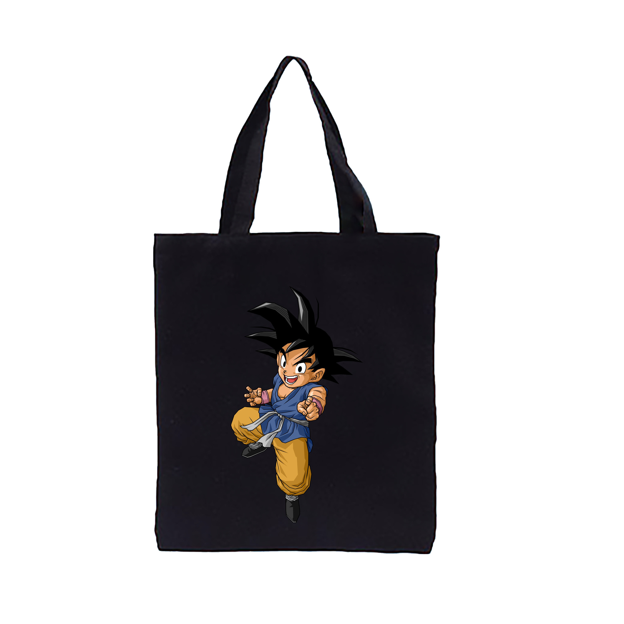 （画像用） ドラゴンボール 孫悟空（そん ごくう）Son Goku カカロット DRAGON BALL Kakarotto 縦型キャンバス生地手提げバッグ　トートバッグ