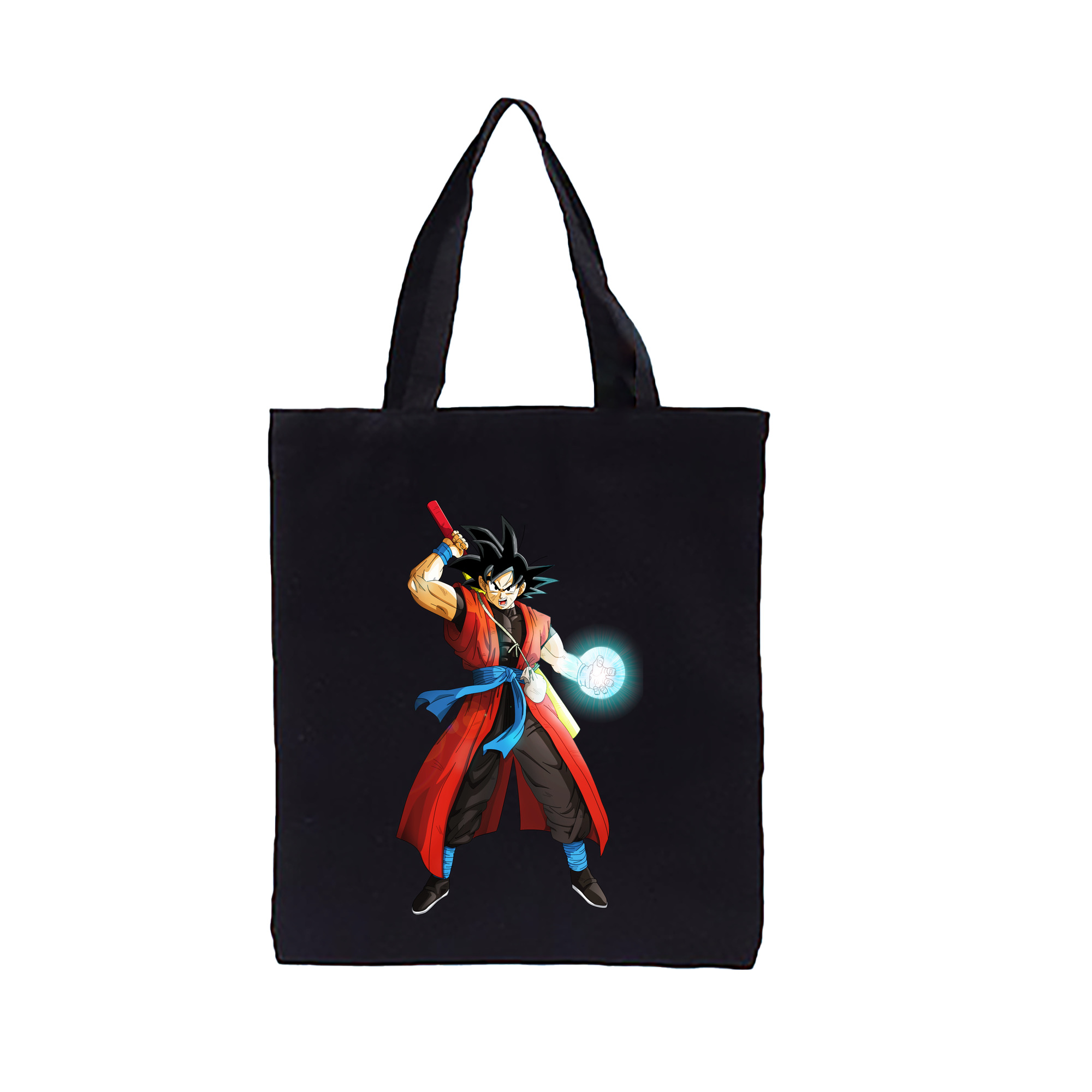 （画像用） ドラゴンボール 孫悟空（そん ごくう）Son Goku カカロット DRAGON BALL Kakarotto 縦型キャンバス生地手提げバッグ　トートバッグ