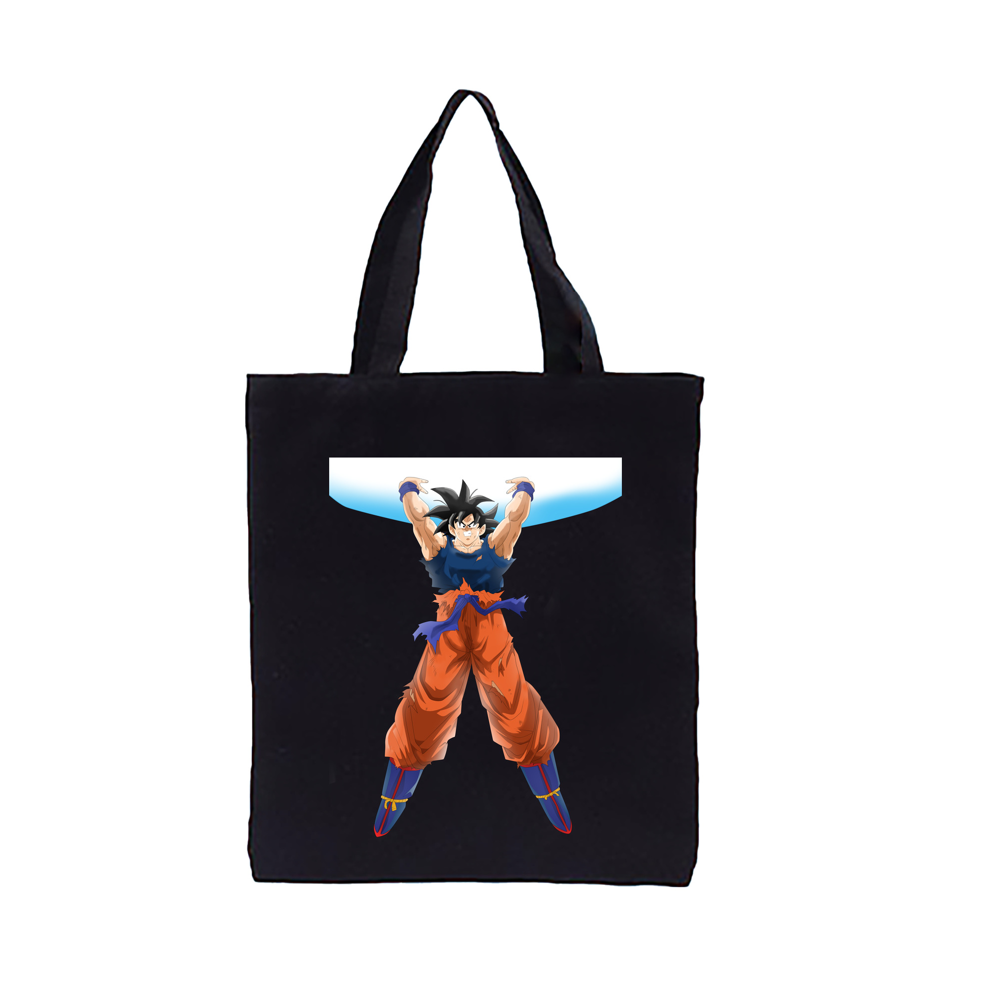 （画像用） ドラゴンボール 孫悟空（そん ごくう）Son Goku カカロット DRAGON BALL Kakarotto 縦型キャンバス生地手提げバッグ　トートバッグ