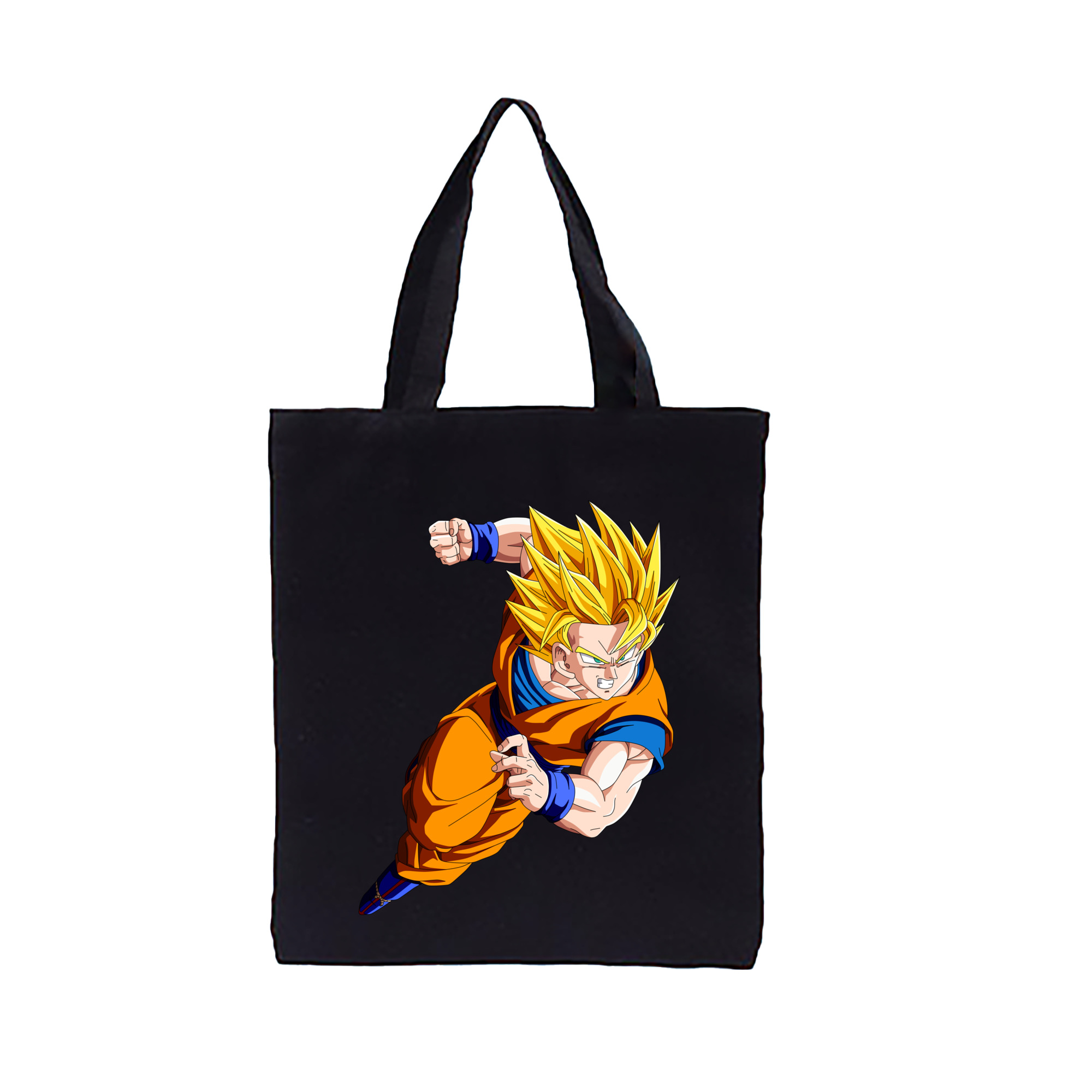 （画像用） ドラゴンボール 孫悟空（そん ごくう）Son Goku カカロット DRAGON BALL Kakarotto 縦型キャンバス生地手提げバッグ　トートバッグ
