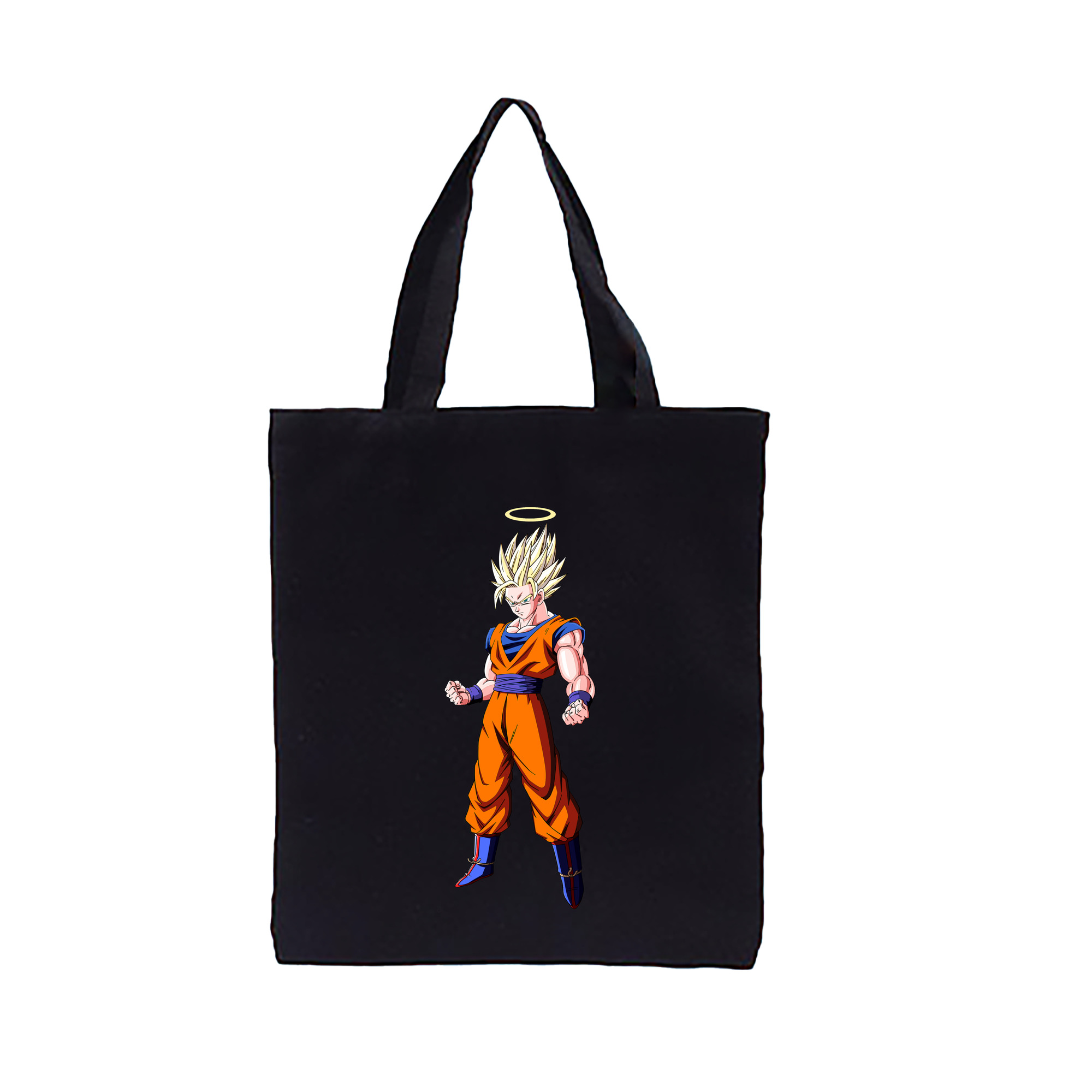 （画像用） ドラゴンボール 孫悟空（そん ごくう）Son Goku カカロット DRAGON BALL Kakarotto 縦型キャンバス生地手提げバッグ　トートバッグ