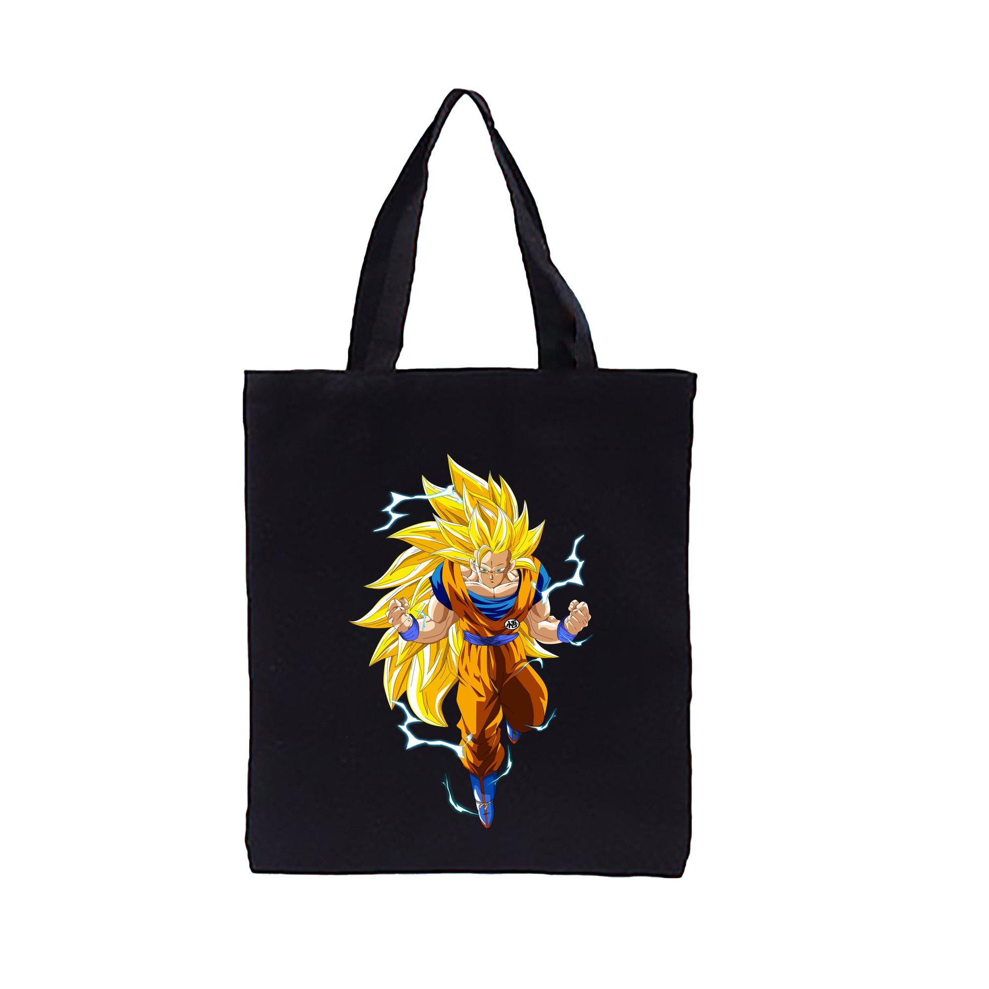 （画像用） ドラゴンボール 孫悟空（そん ごくう）Son Goku カカロット DRAGON BALL Kakarotto 縦型キャンバス生地手提げバッグ　トートバッグ