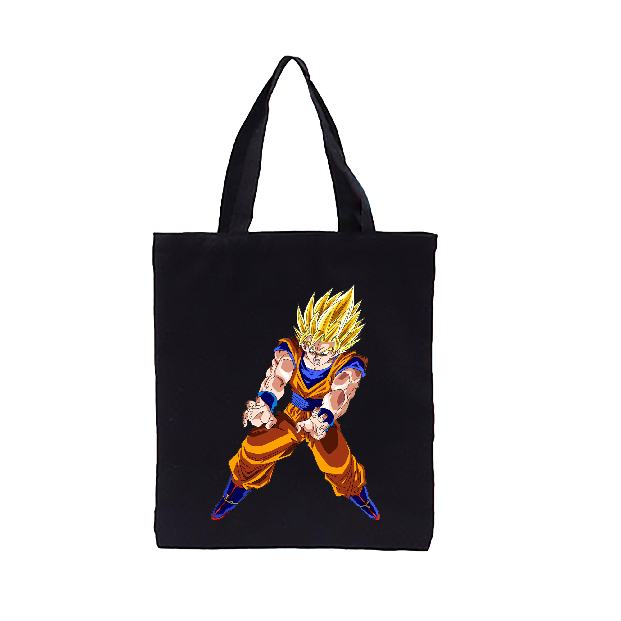 （画像用） ドラゴンボール 孫悟空（そん ごくう）Son Goku カカロット DRAGON BALL Kakarotto 縦型キャンバス生地手提げバッグ　トートバッグ