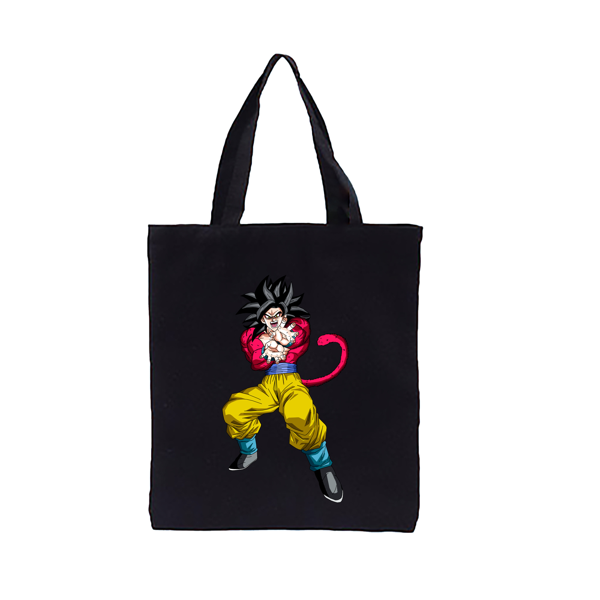 （画像用） ドラゴンボール 孫悟空（そん ごくう）Son Goku カカロット DRAGON BALL Kakarotto 縦型キャンバス生地手提げバッグ　トートバッグ