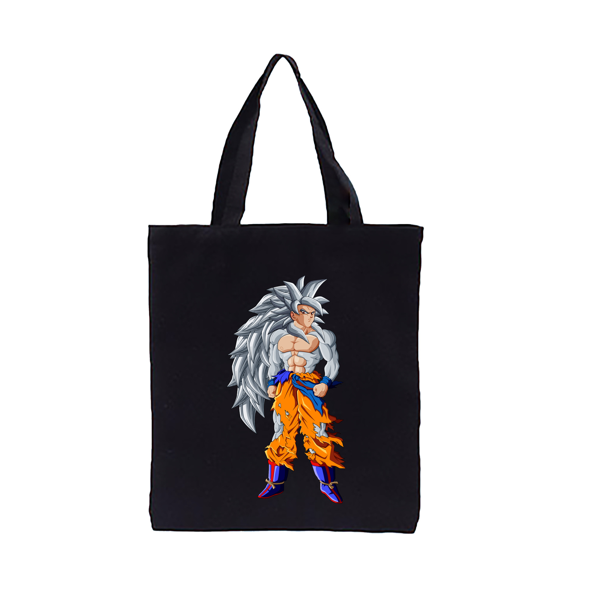 （画像用） ドラゴンボール 孫悟空（そん ごくう）Son Goku カカロット DRAGON BALL Kakarotto 縦型キャンバス生地手提げバッグ　トートバッグ