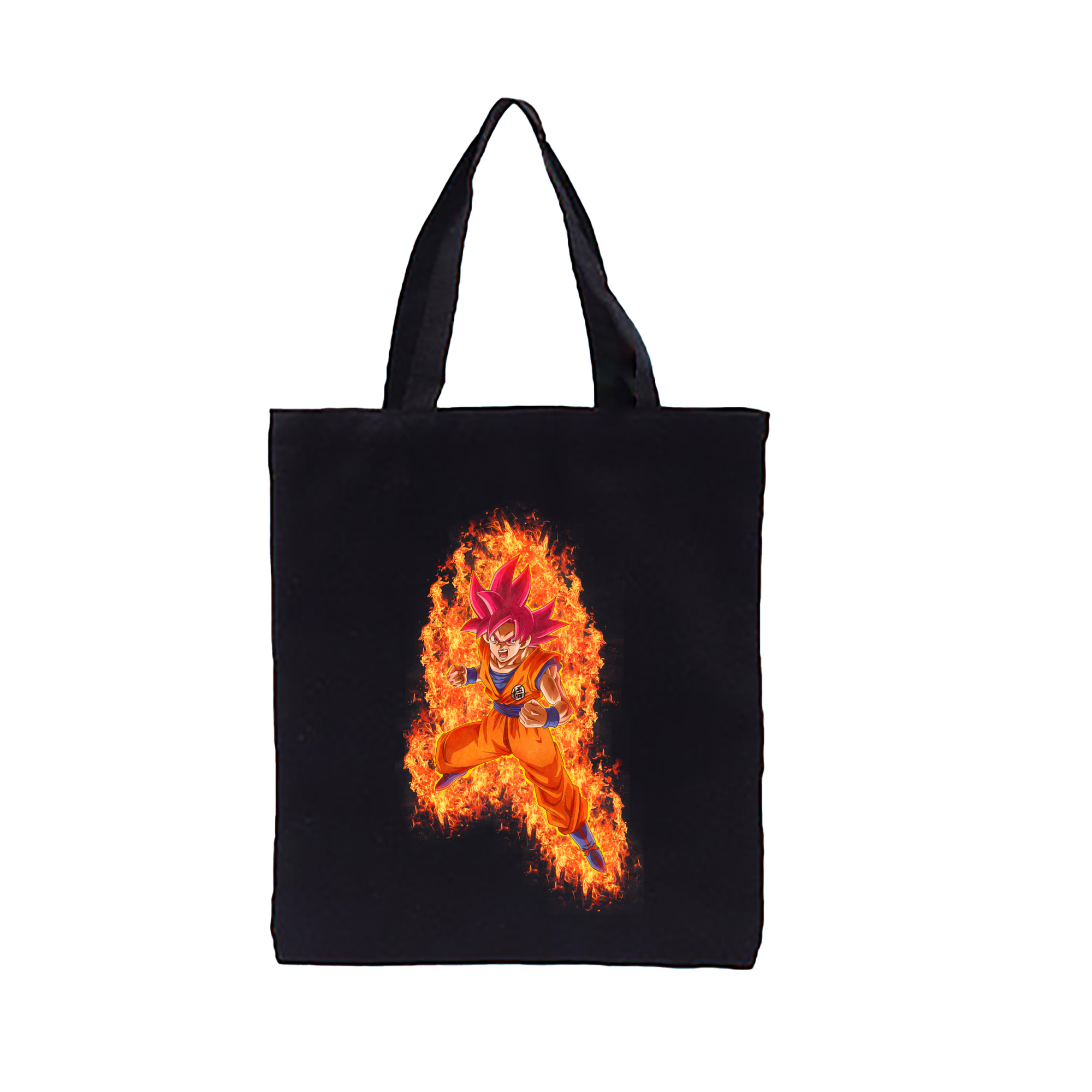 （画像用） ドラゴンボール 孫悟空（そん ごくう）Son Goku カカロット DRAGON BALL Kakarotto 縦型キャンバス生地手提げバッグ　トートバッグ