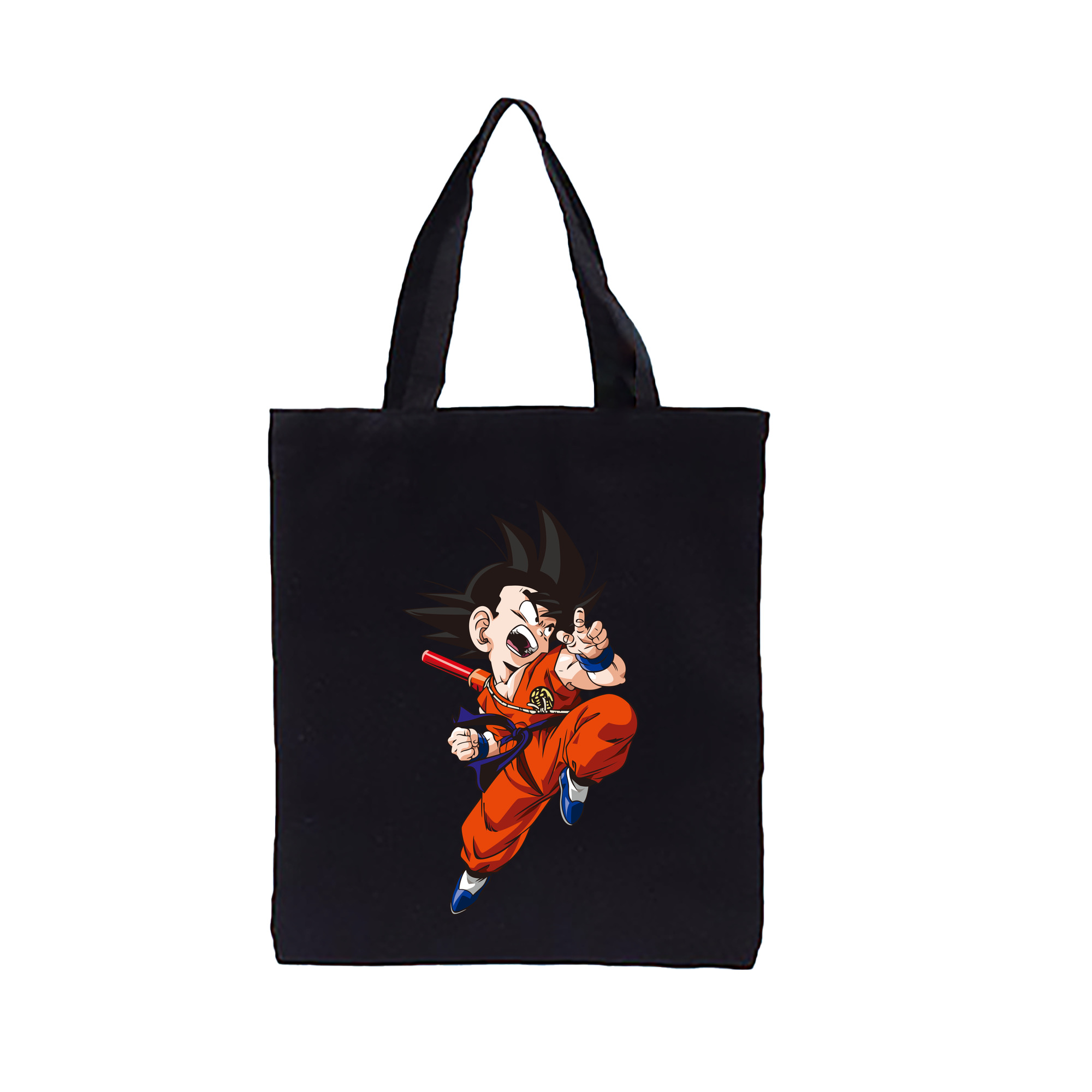 （画像用） ドラゴンボール 孫悟空（そん ごくう）Son Goku カカロット DRAGON BALL Kakarotto 縦型キャンバス生地手提げバッグ　トートバッグ