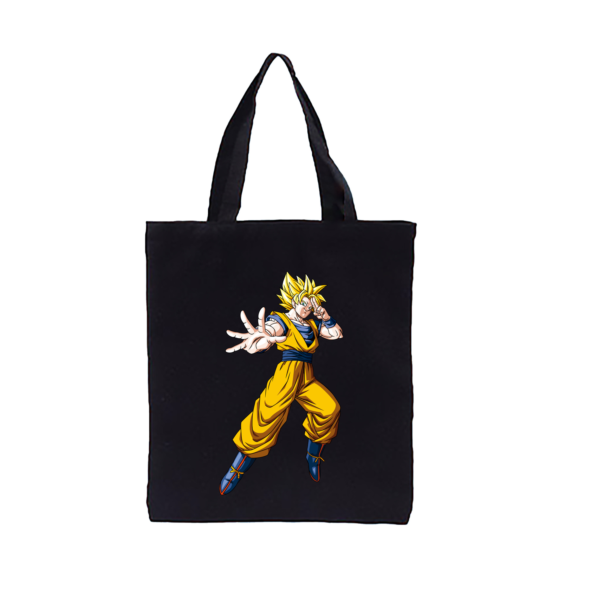 （画像用） ドラゴンボール 孫悟空（そん ごくう）Son Goku カカロット DRAGON BALL Kakarotto 縦型キャンバス生地手提げバッグ　トートバッグ