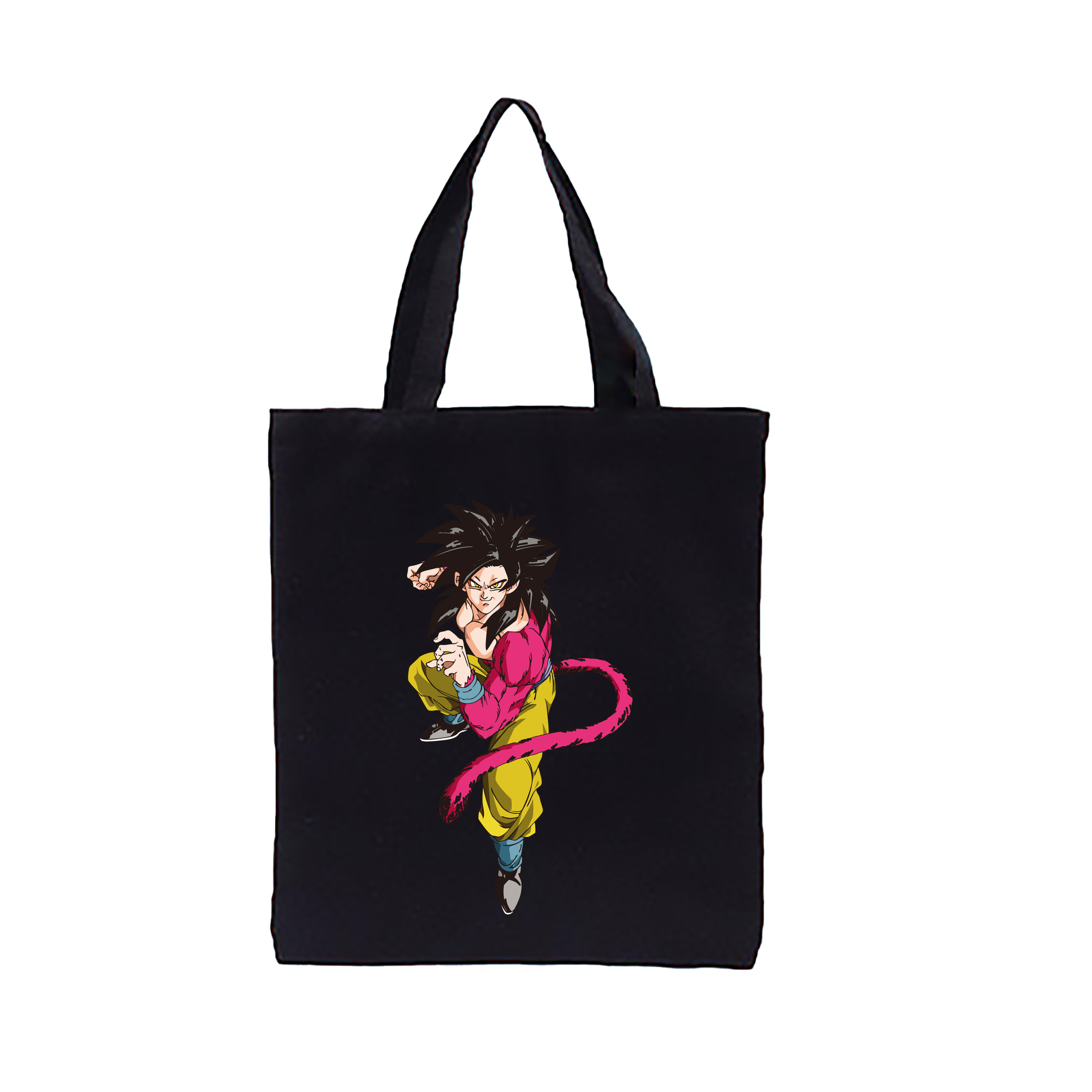 （画像用） ドラゴンボール 孫悟空（そん ごくう）Son Goku カカロット DRAGON BALL Kakarotto 縦型キャンバス生地手提げバッグ　トートバッグ