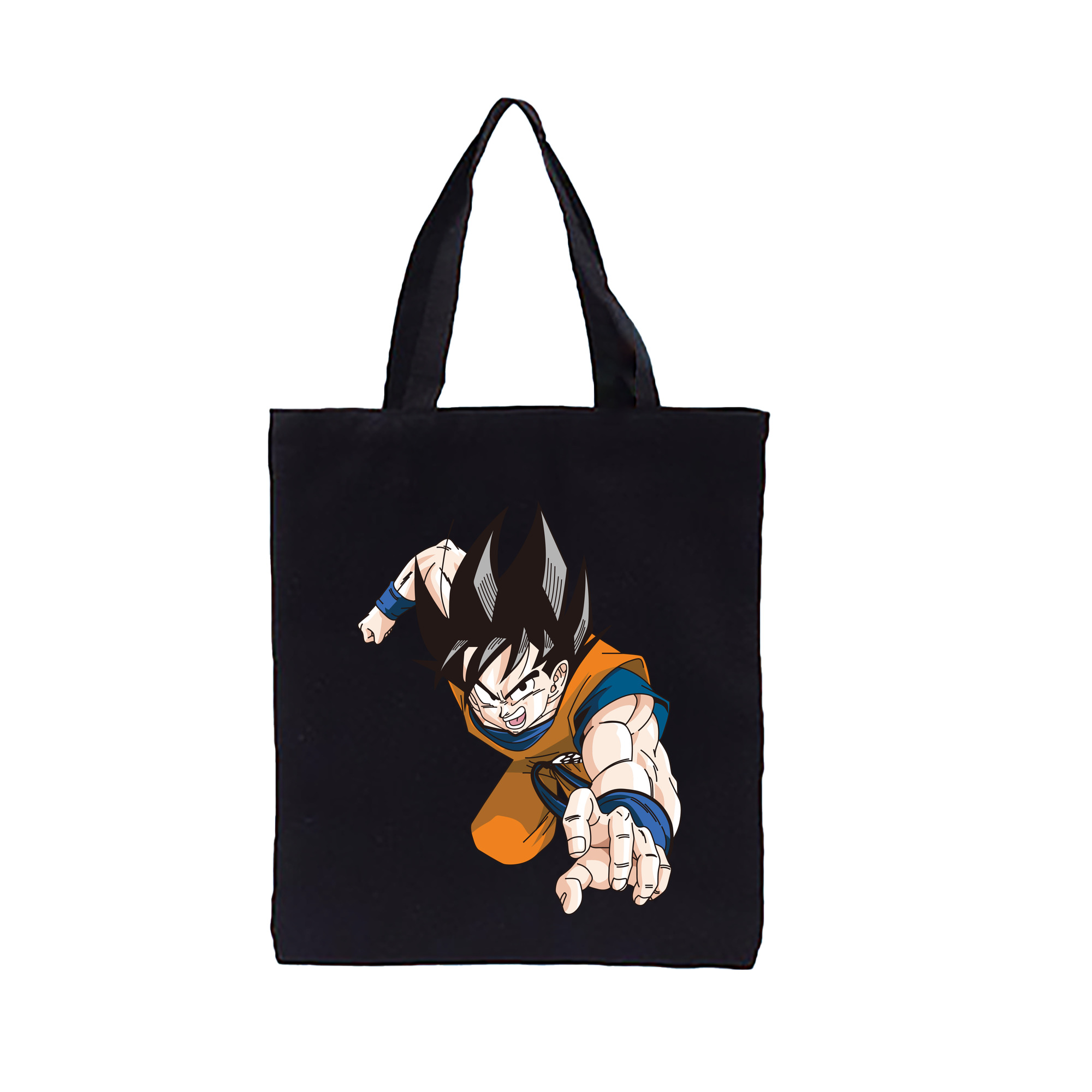 （画像用） ドラゴンボール 孫悟空（そん ごくう）Son Goku カカロット DRAGON BALL Kakarotto 縦型キャンバス生地手提げバッグ　トートバッグ