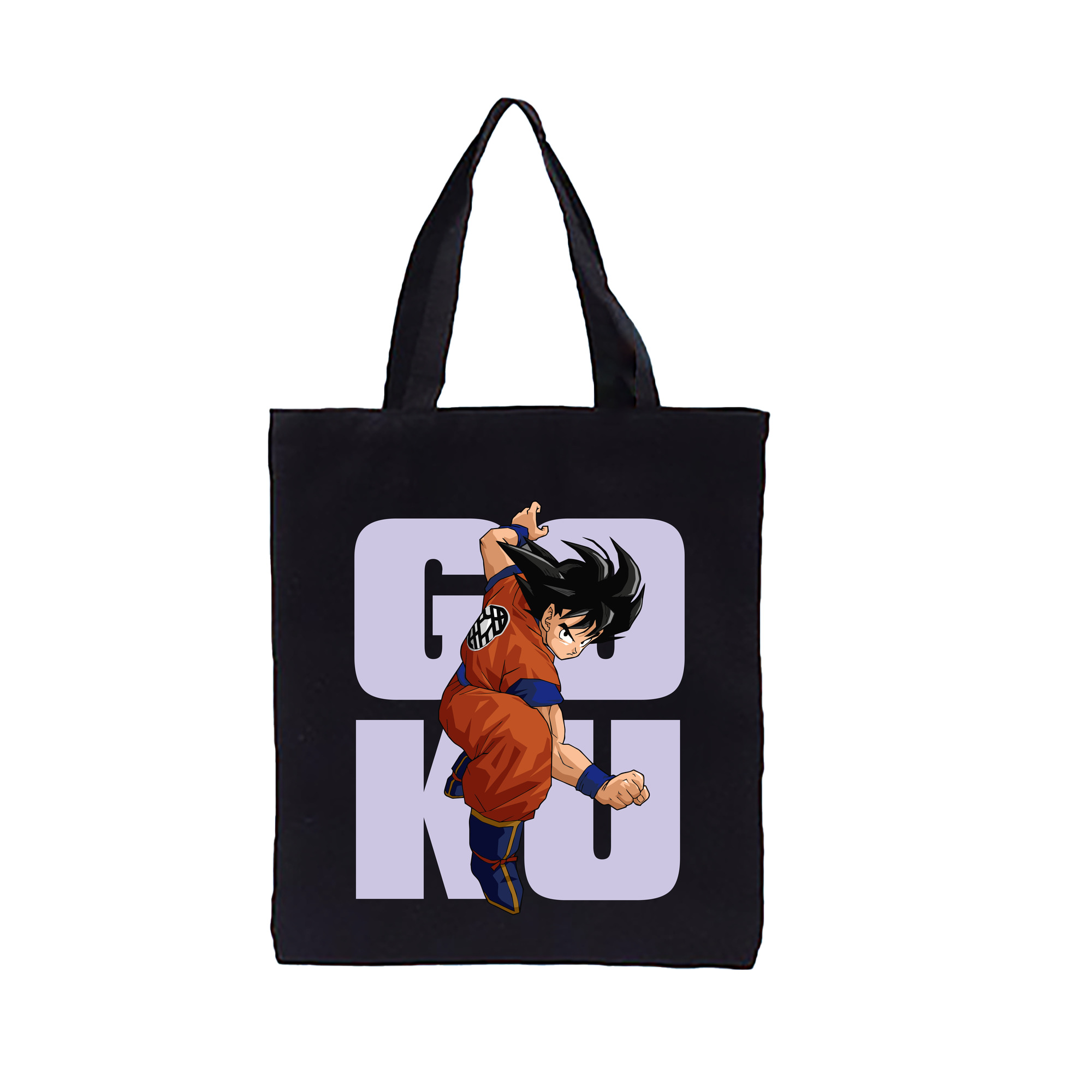 （画像用） ドラゴンボール 孫悟空（そん ごくう）Son Goku カカロット DRAGON BALL Kakarotto 縦型キャンバス生地手提げバッグ　トートバッグ