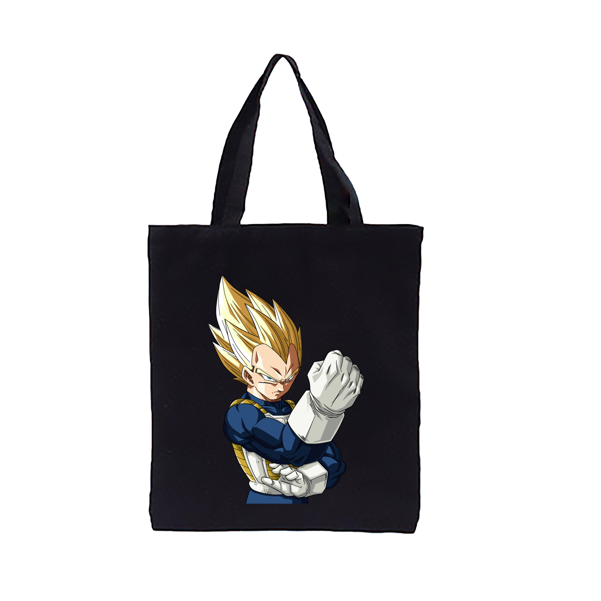 （画像用） ドラゴンボール ベジータ四世（Bejīta Yonsei）DRAGON BALL Vegeta IV 縦型キャンバス生地手提げバッグ　トートバッグ