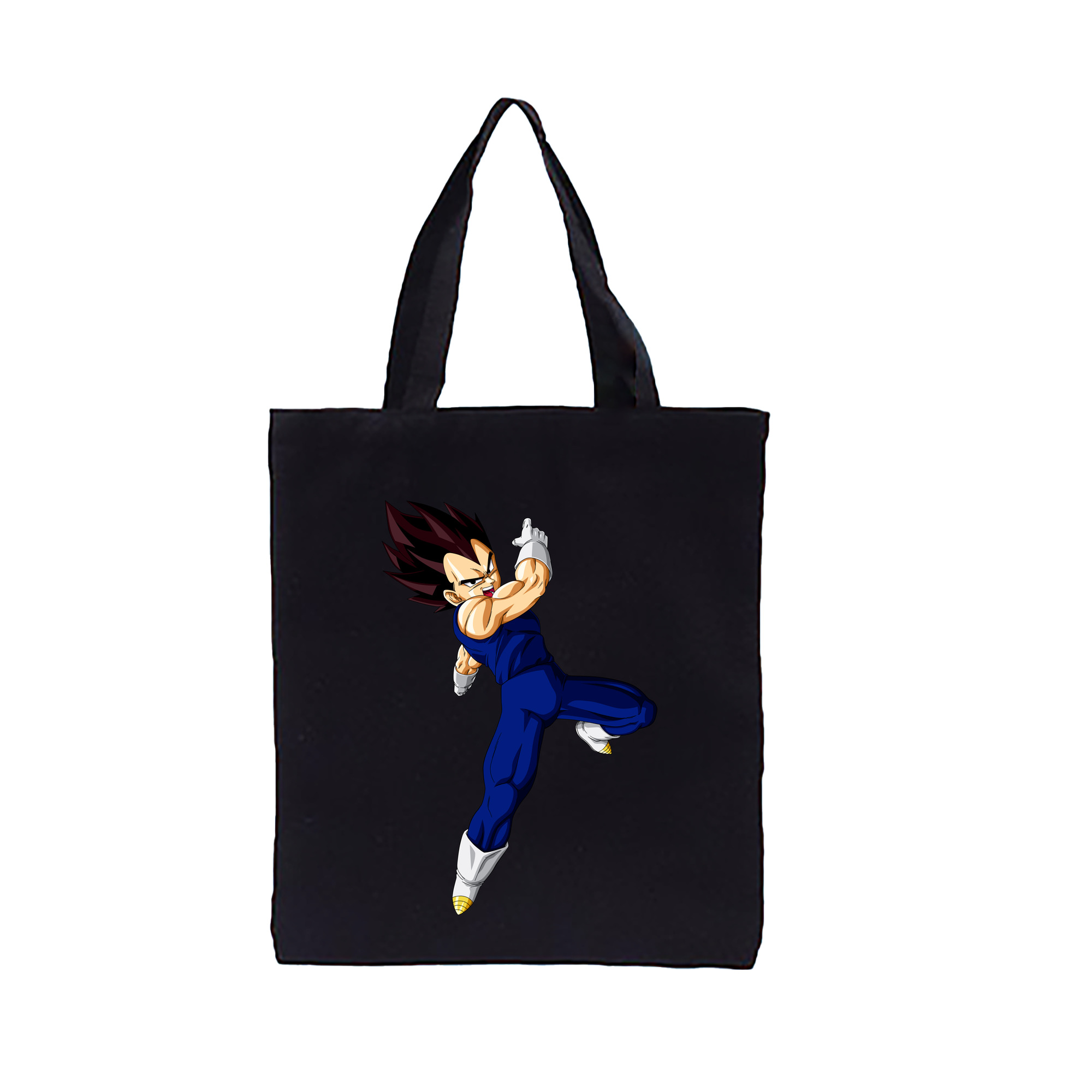 （画像用） ドラゴンボール ベジータ四世（Bejīta Yonsei）DRAGON BALL Vegeta IV 縦型キャンバス生地手提げバッグ　トートバッグ