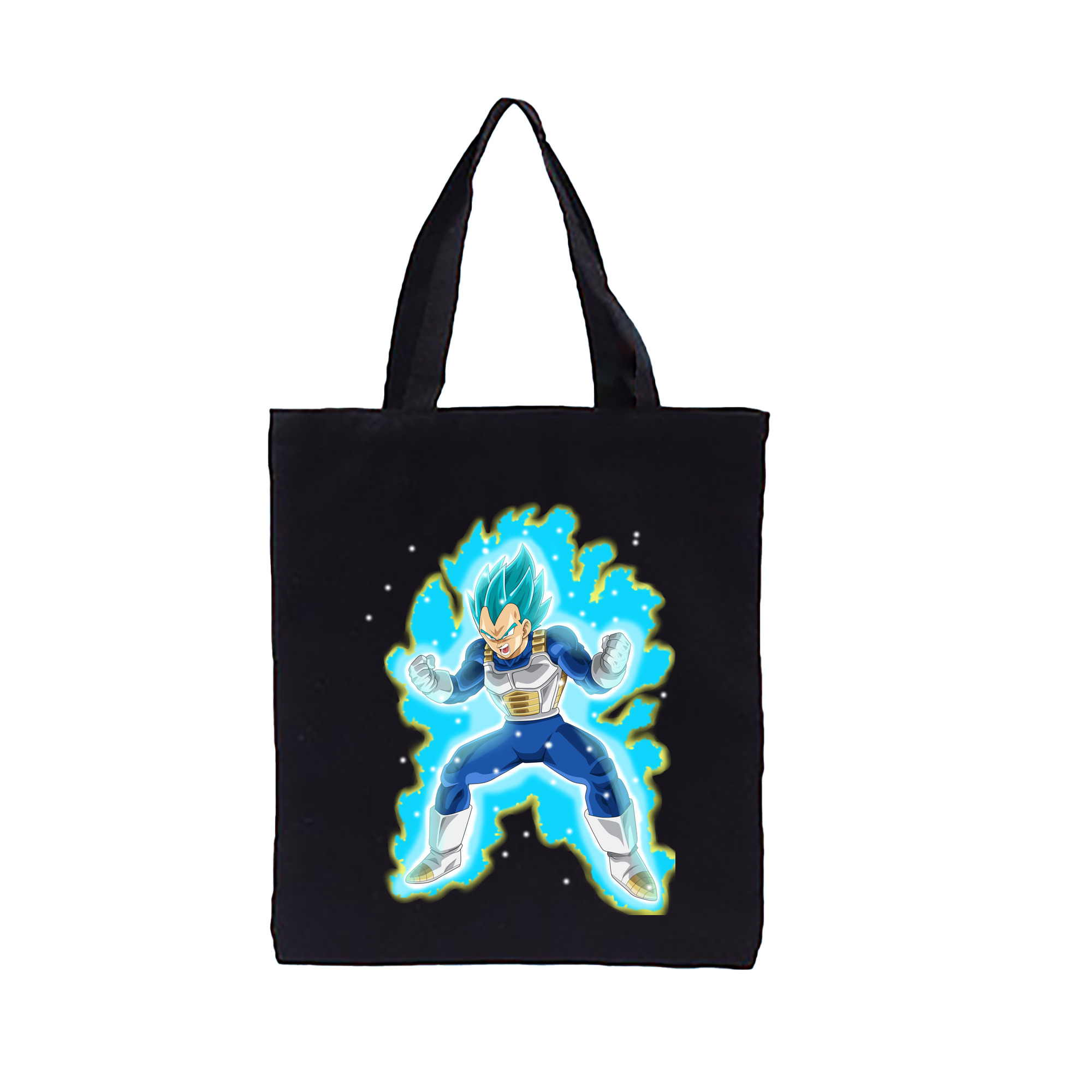 （画像用） ドラゴンボール ベジータ四世（Bejīta Yonsei）DRAGON BALL Vegeta IV 縦型キャンバス生地手提げバッグ　トートバッグ