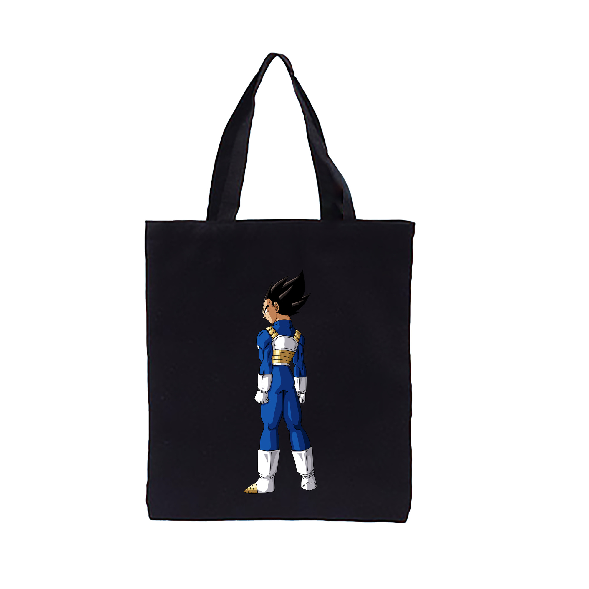 （画像用） ドラゴンボール ベジータ四世（Bejīta Yonsei）DRAGON BALL Vegeta IV 縦型キャンバス生地手提げバッグ　トートバッグ