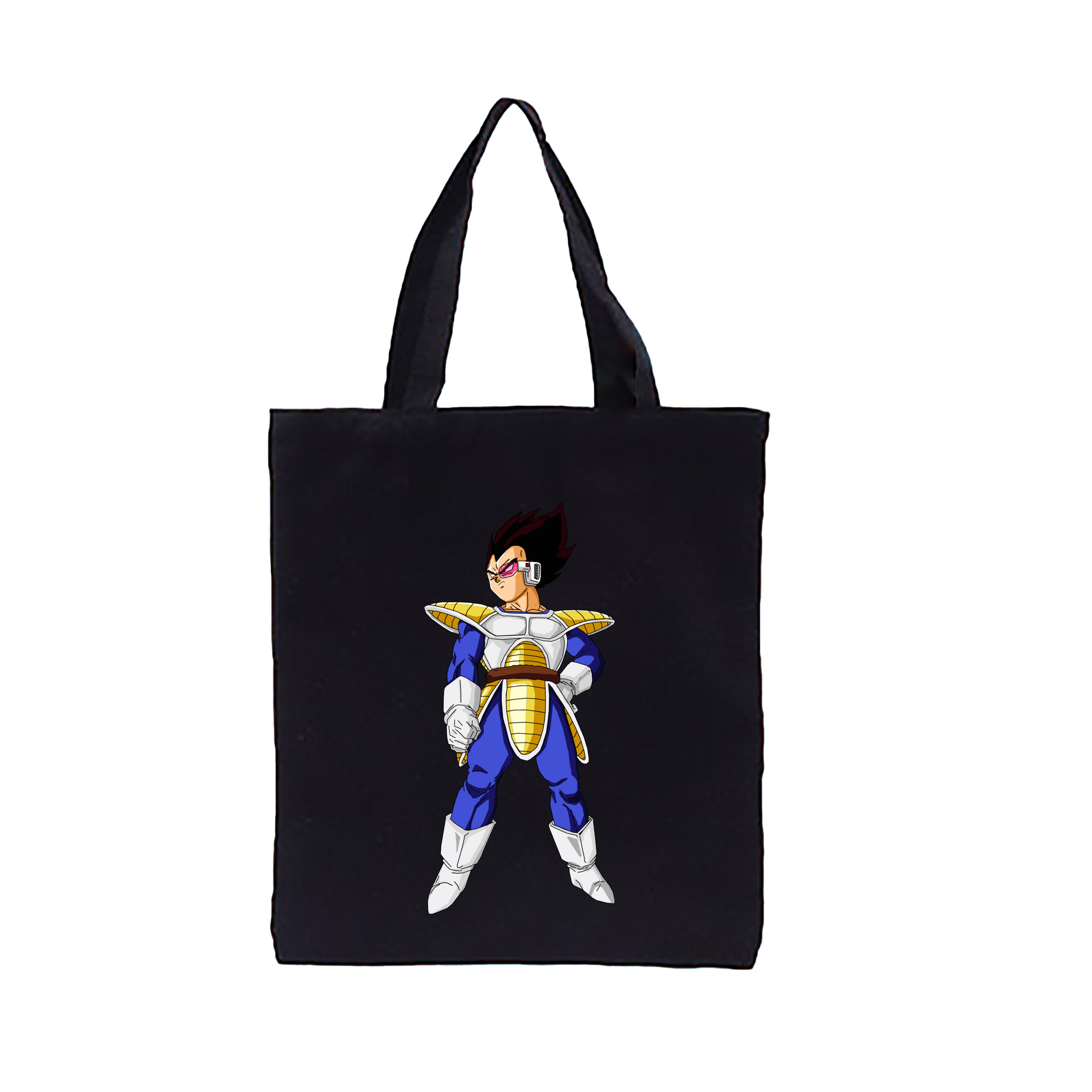 （画像用） ドラゴンボール ベジータ四世（Bejīta Yonsei）DRAGON BALL Vegeta IV 縦型キャンバス生地手提げバッグ　トートバッグ