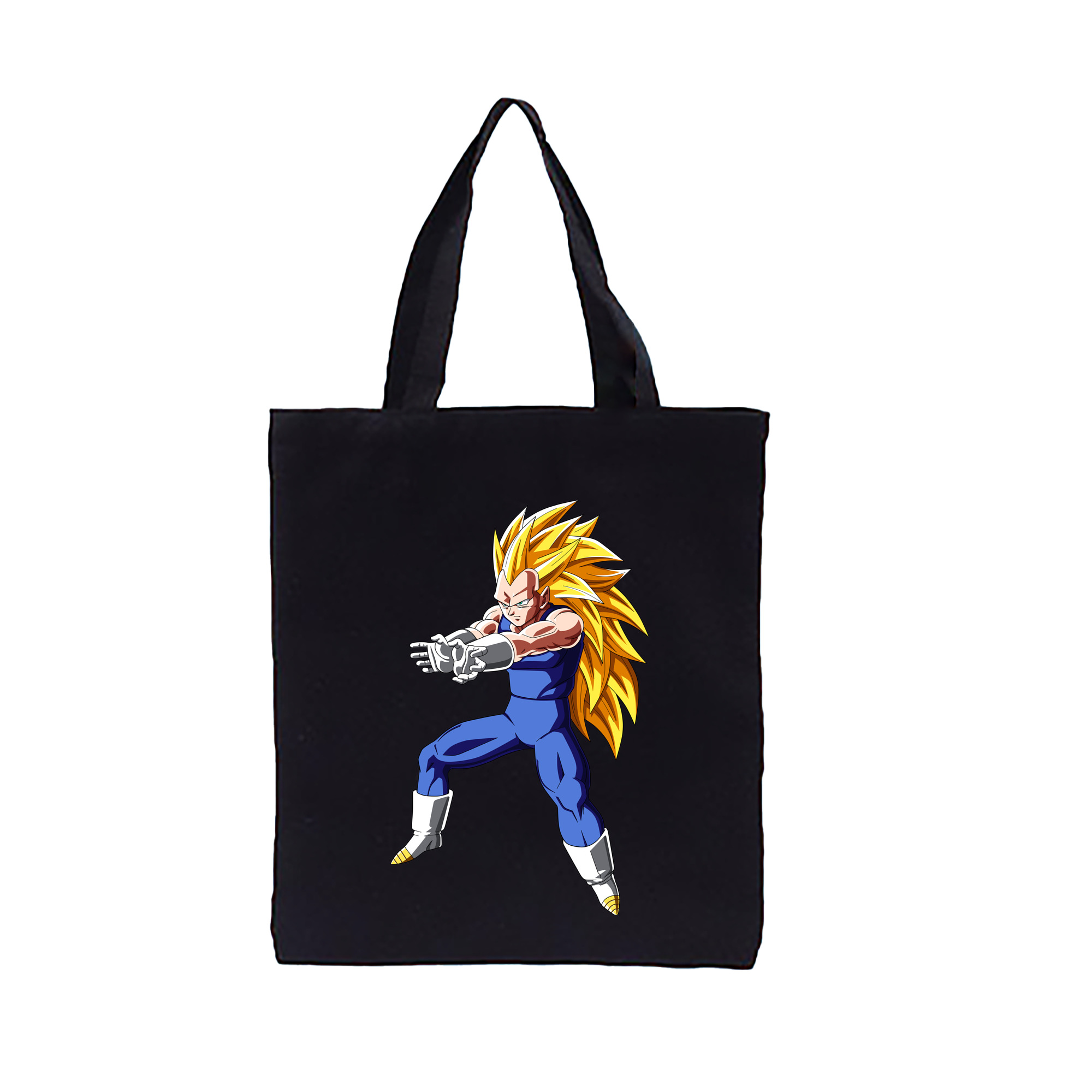 （画像用） ドラゴンボール ベジータ四世（Bejīta Yonsei）DRAGON BALL Vegeta IV 縦型キャンバス生地手提げバッグ　トートバッグ